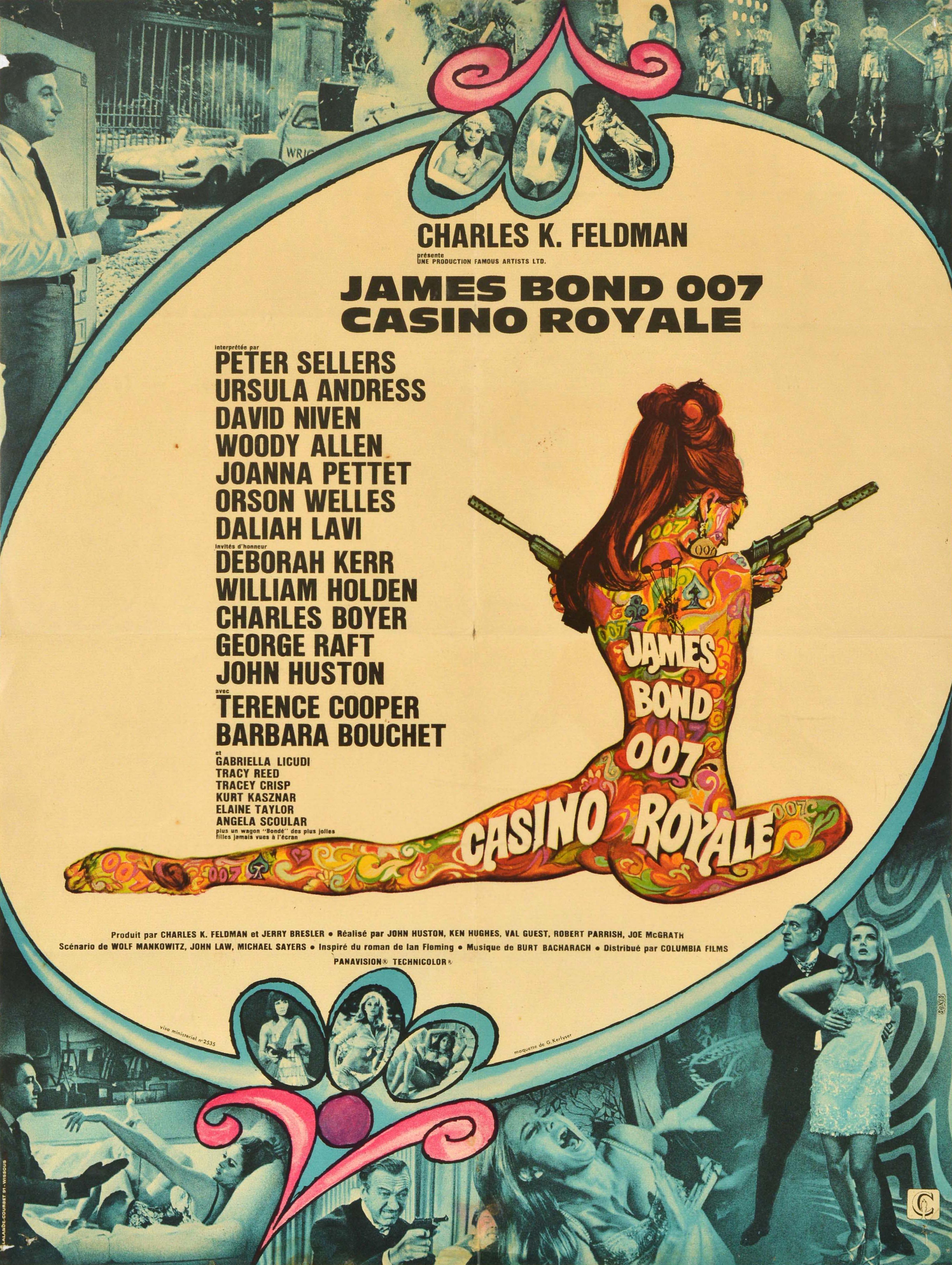 Print Robert E. McGinnis - Affiche vintage originale du film espion James Bond Casino Royale 007 Charles Feldman