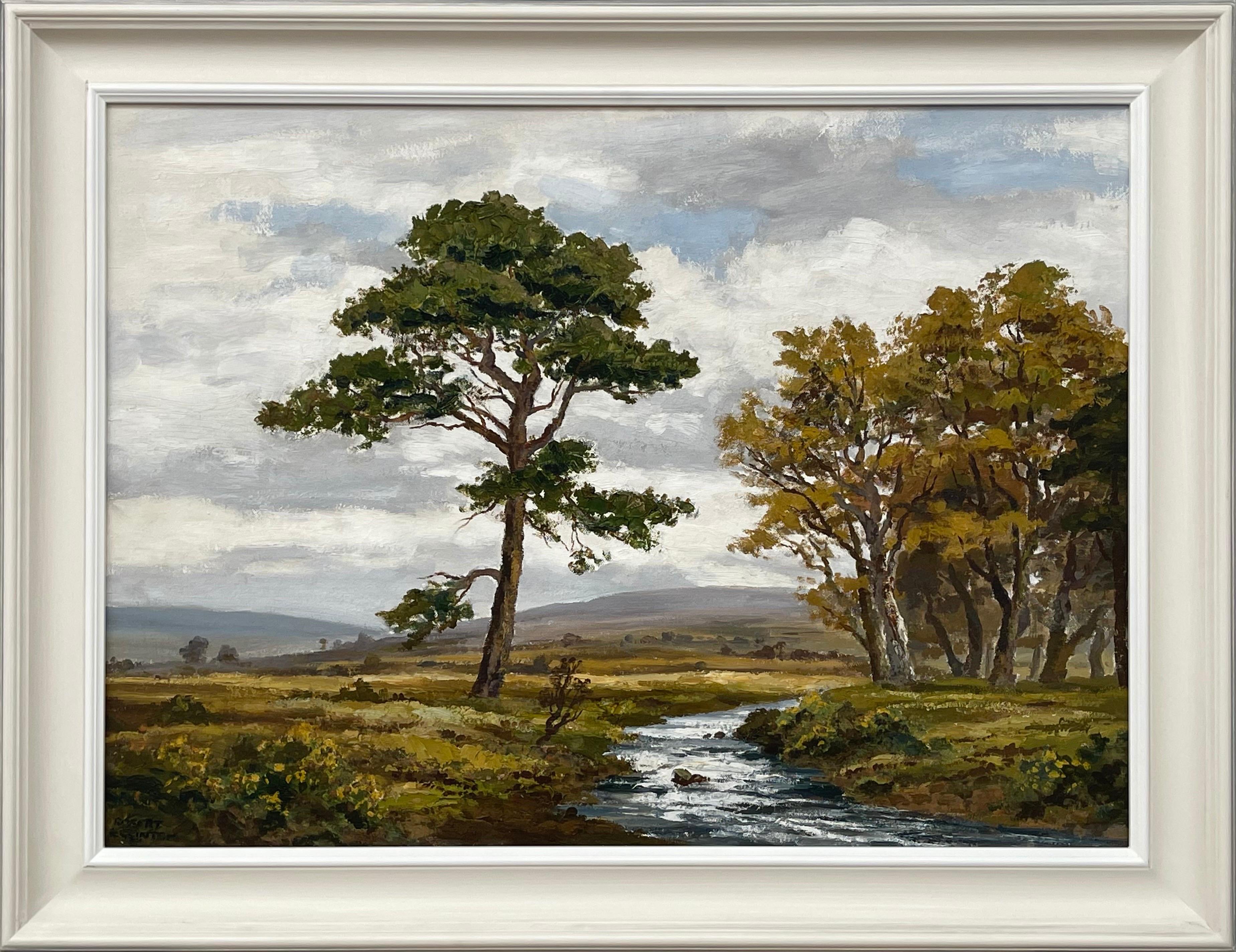 River Landscape of Glenfinnan in the Scottish Highlands by 20th Century Artist