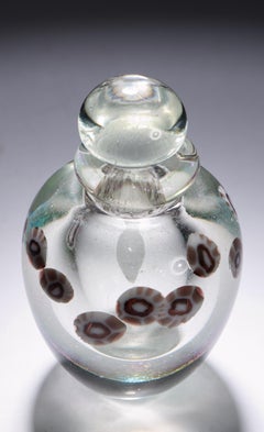 Robert Eickholt Dichroic Perfume Bottle, American Studio Art Glass 1987