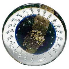Große Dichroic-Scheiben-Skulptur von Robert Eickholt, amerikanisches Kunstglas