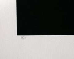 Senza titolo II, serigrafia astratta minimalista di Robert Einbeck