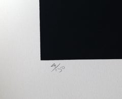 Senza titolo III, serigrafia astratta minimalista di Robert Einbeck