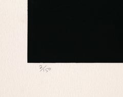 Senza titolo I, serigrafia astratta minimalista su archi di Robert Einbeck