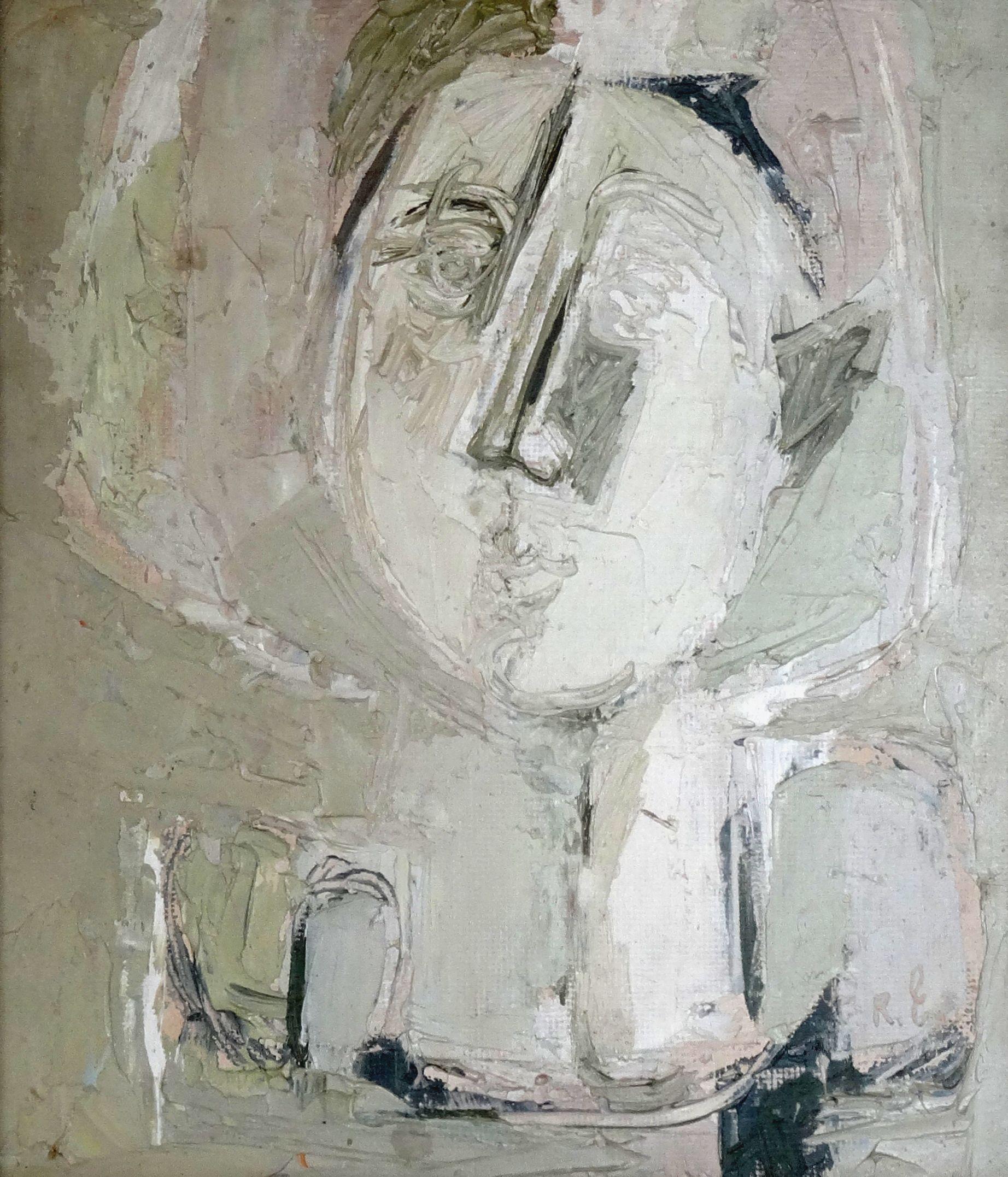Portrait. 1975, oil on plywood, 32x27,5 cm