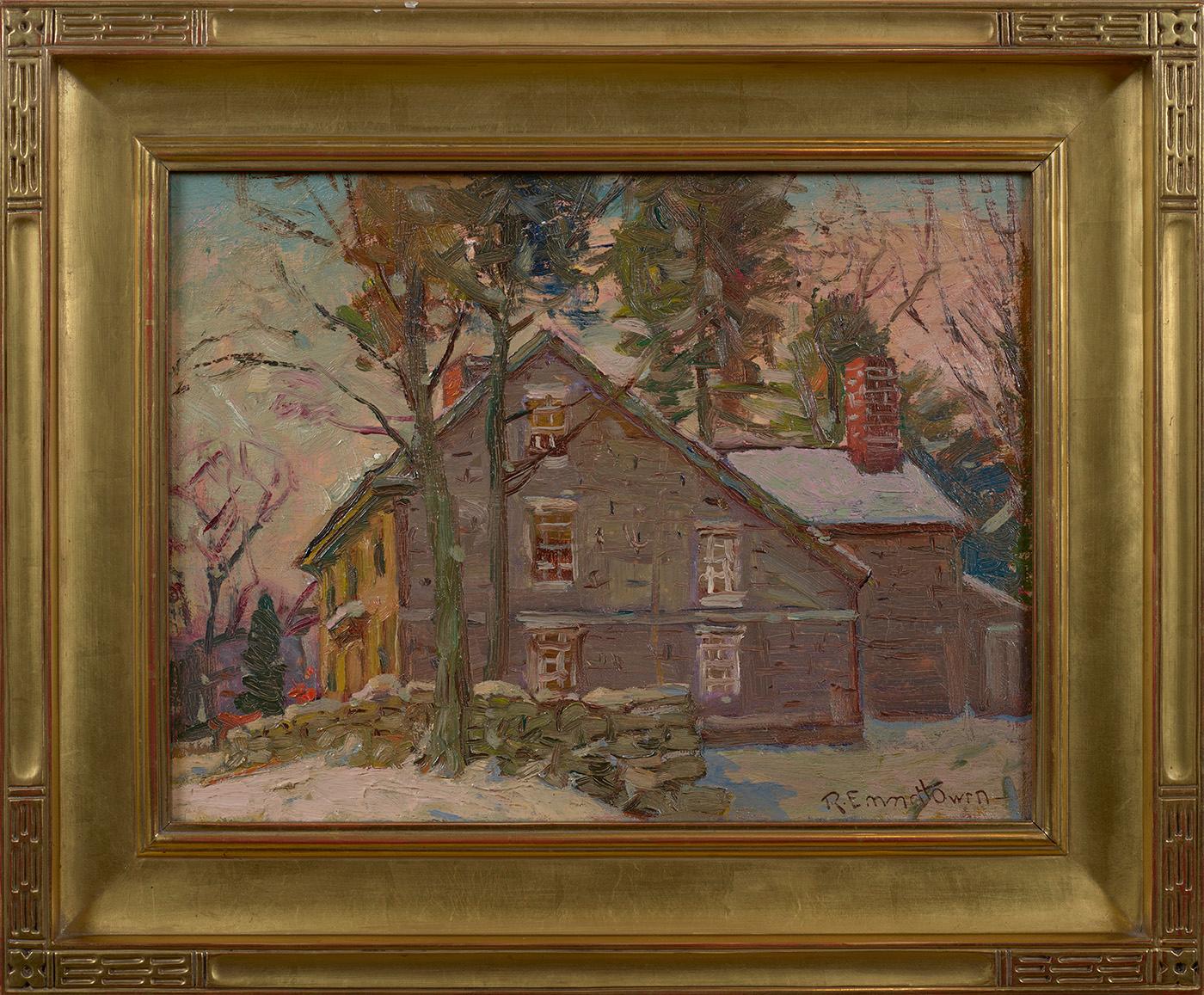 Altes Haus, New Canaan – Painting von Robert Emmett Owen