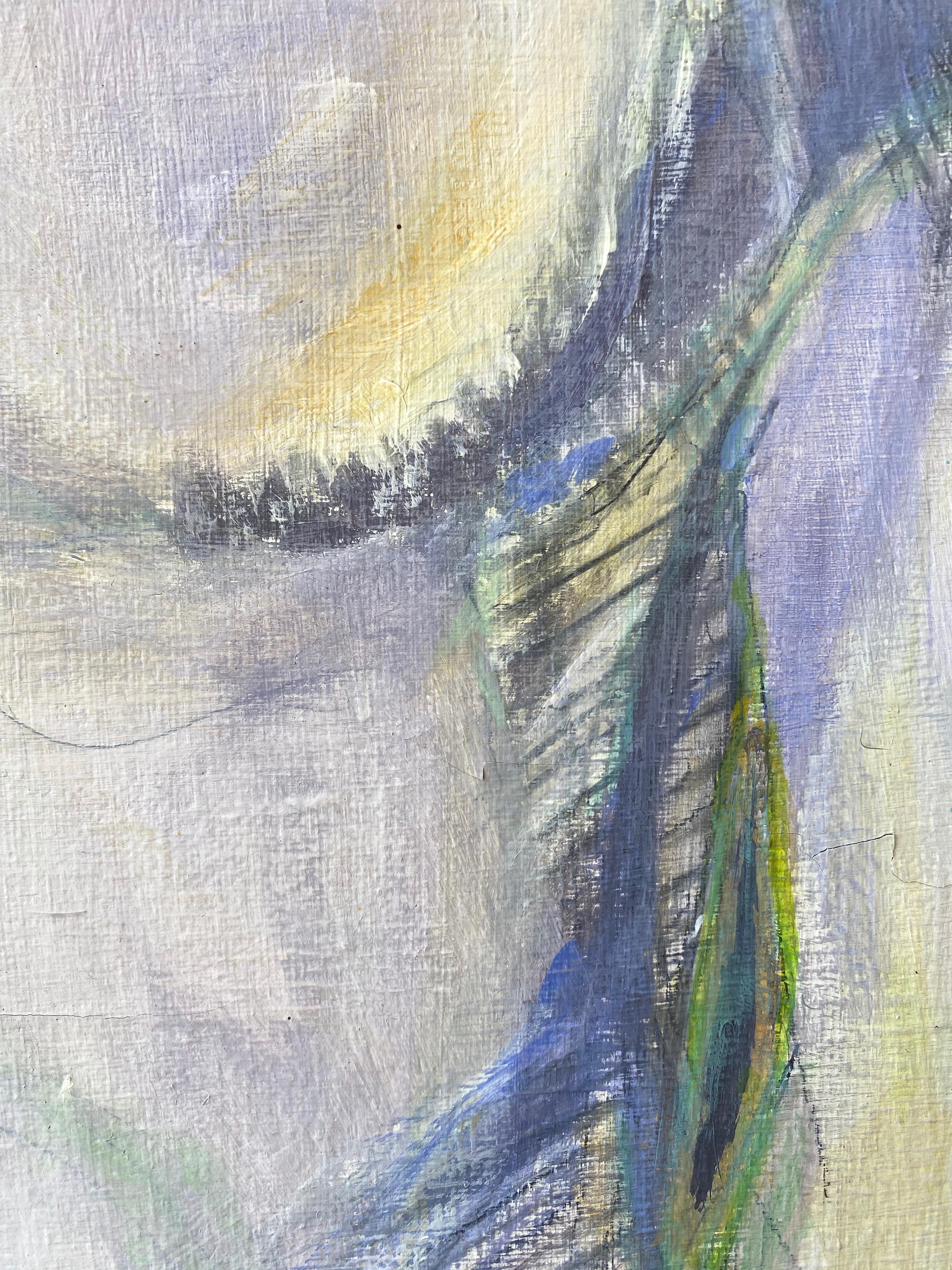 Robert English, grande peinture expressionniste abstraite d'un nu masculin, années 1980 en vente 2