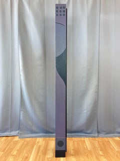 Robert English, Towering Abstract Memphis-Style Four-Sided Painting, 1980s