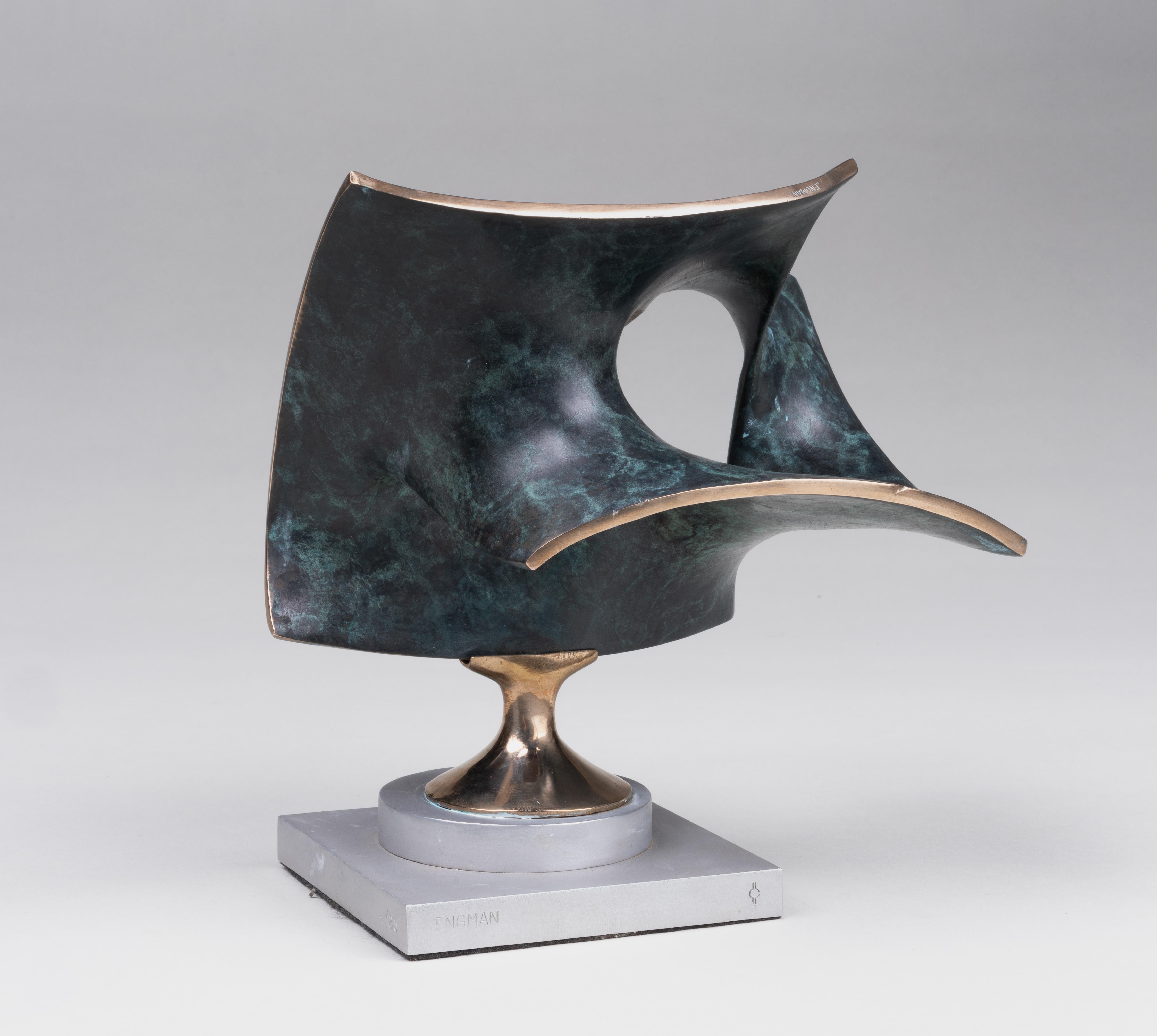 Two Squares, Variation 5 - Abstract Geometric Sculpture by Robert Engman