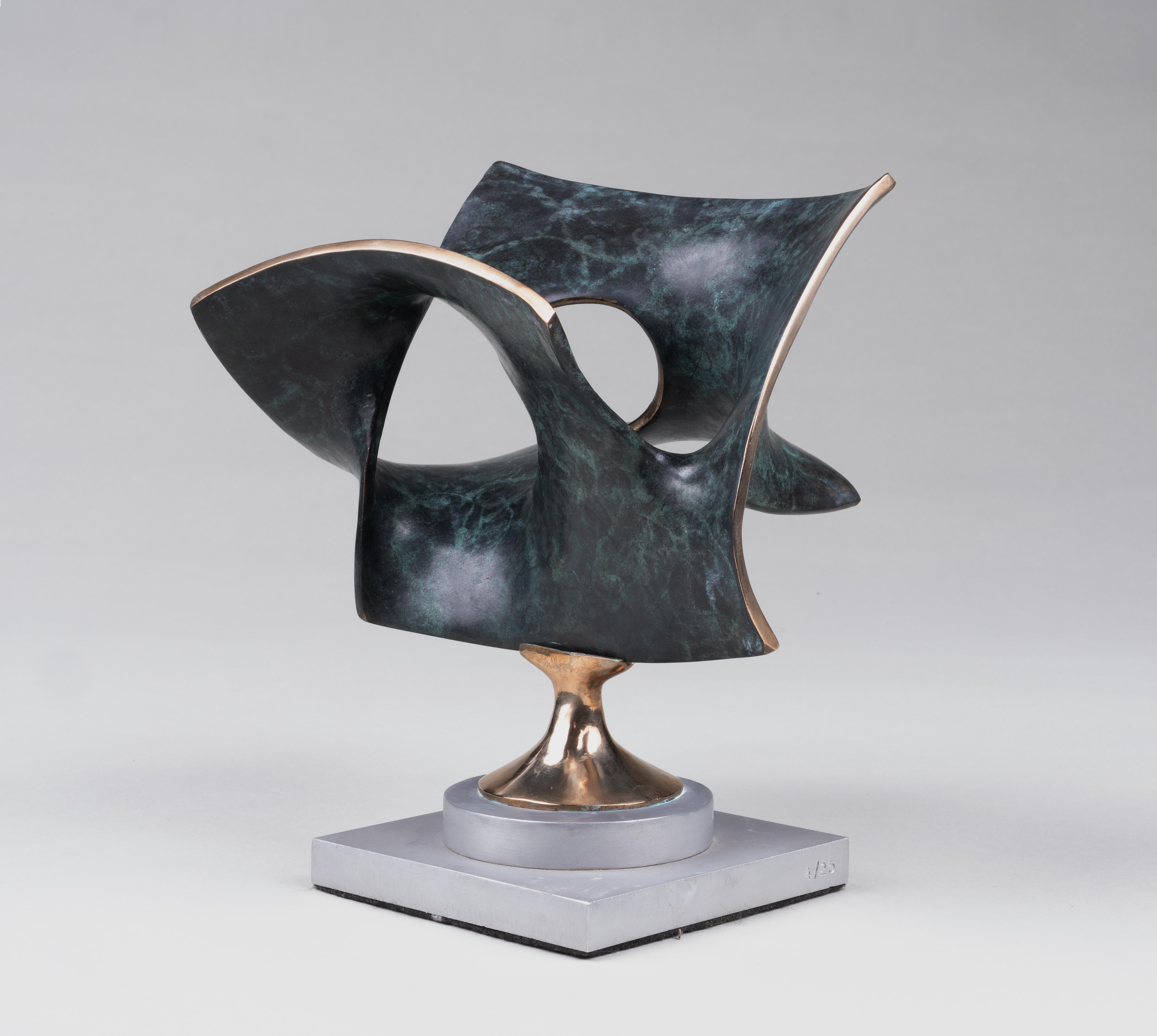 Robert Engman Abstract Sculpture - Two Squares, Variation 5