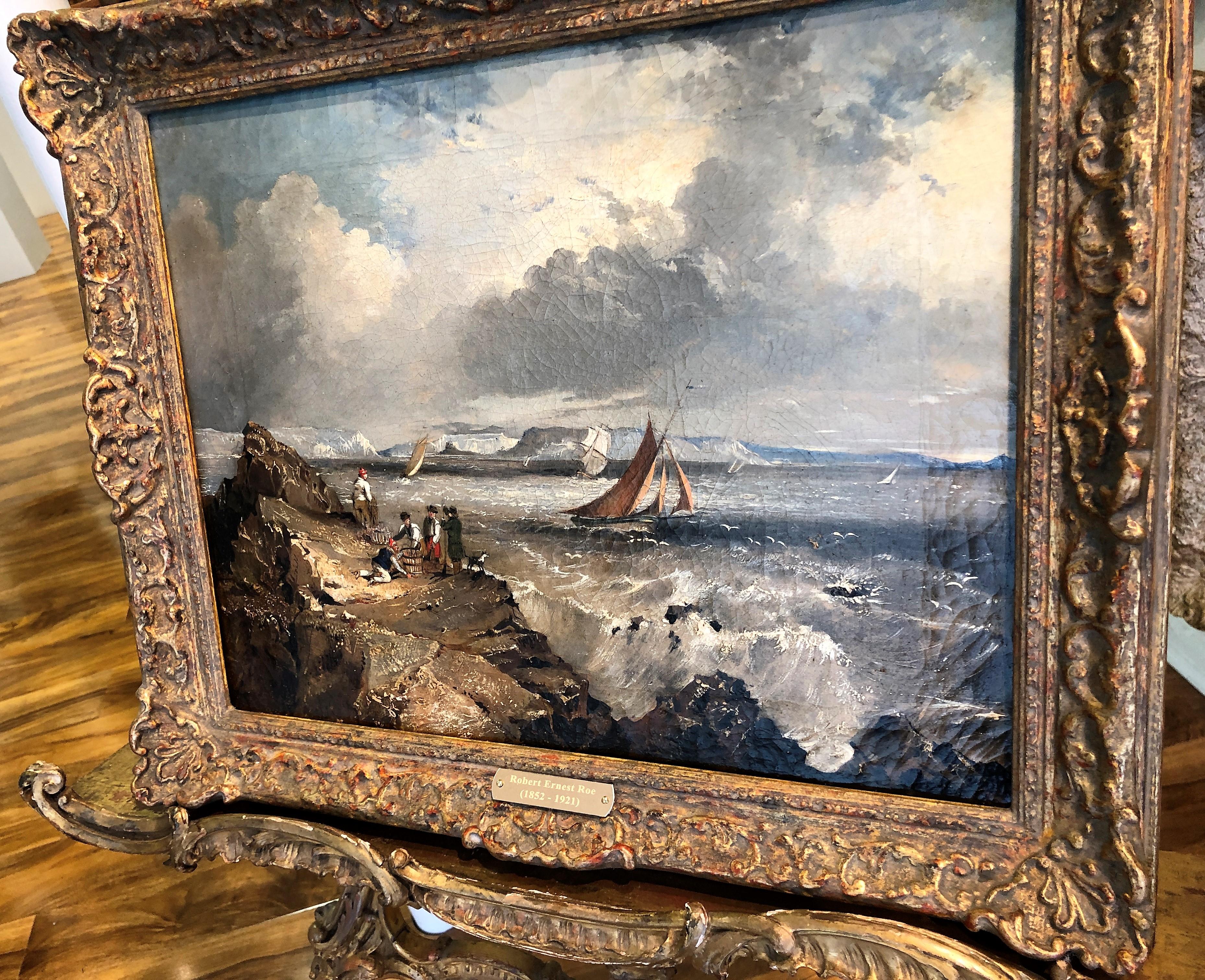 VERY RARE Oil PAINTING Antique 19th Century By Listed artist British old master

OLD MASTER OIL PAINTING BRITISH SCHOOL 19th Century Gold Frame

Description

Late 19th century

“Good Condition on Canvas 