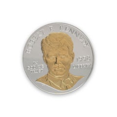 Robert F. Kennedy 1998 Gold Highlighted Silver Dollar, US Commemorative Coin