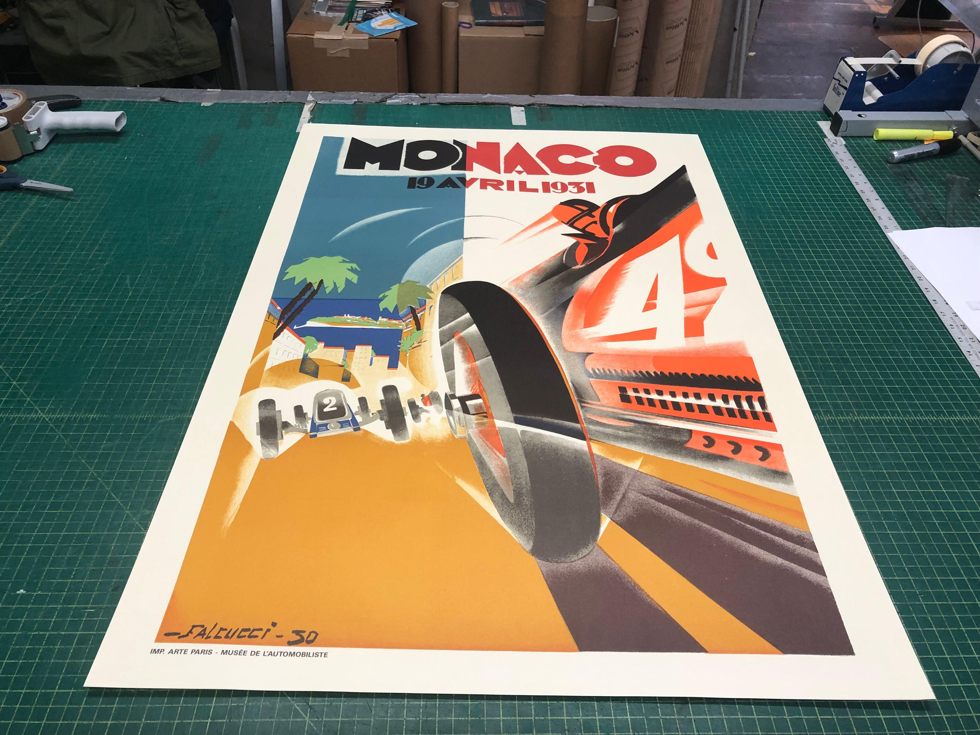 Robert Falcucci 'Monaco Grand Prix 1931' 1983- Lithograph For Sale 1