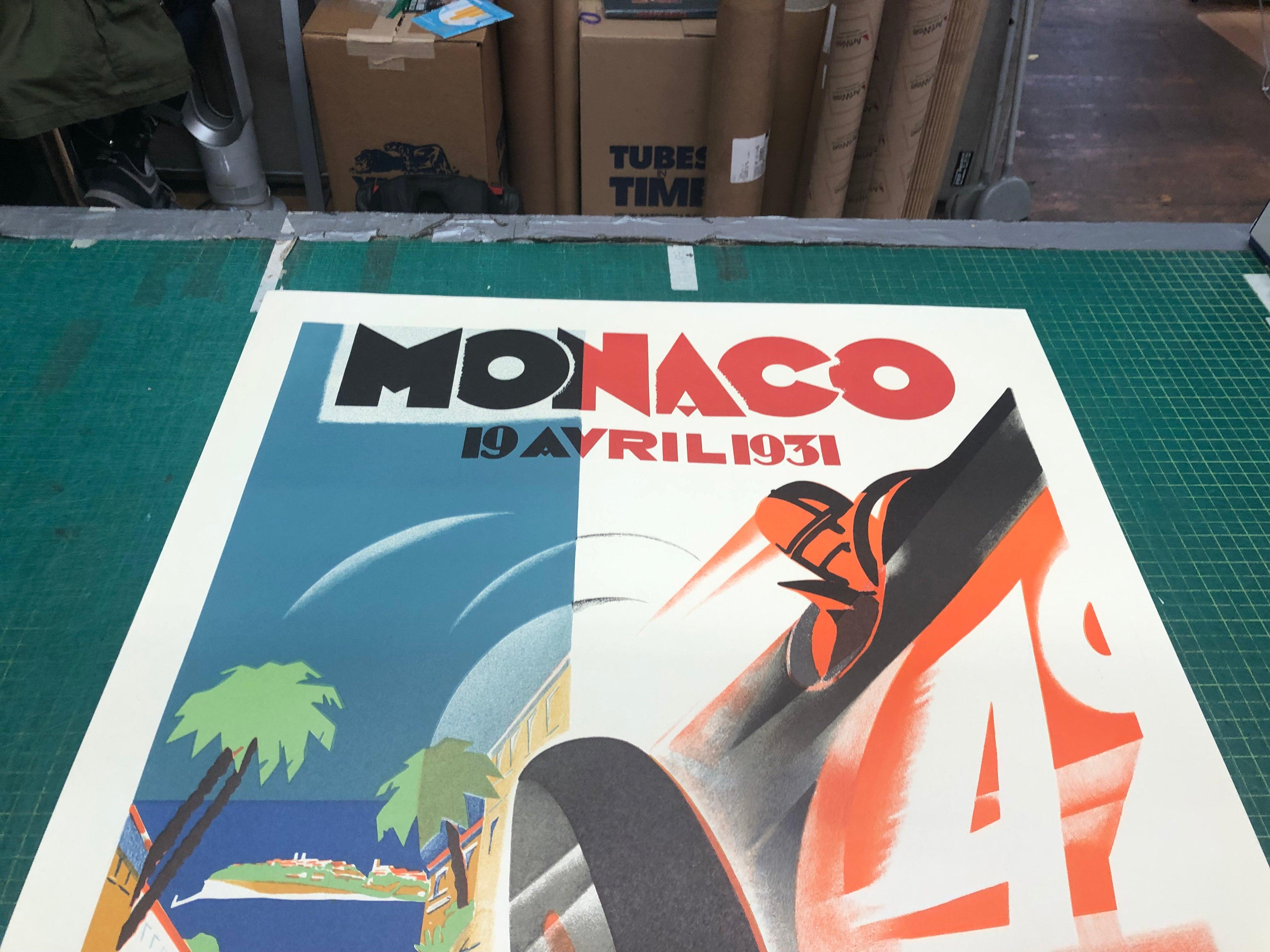 Robert Falcucci 'Monaco Grand Prix 1931' 1983- Lithograph For Sale 2