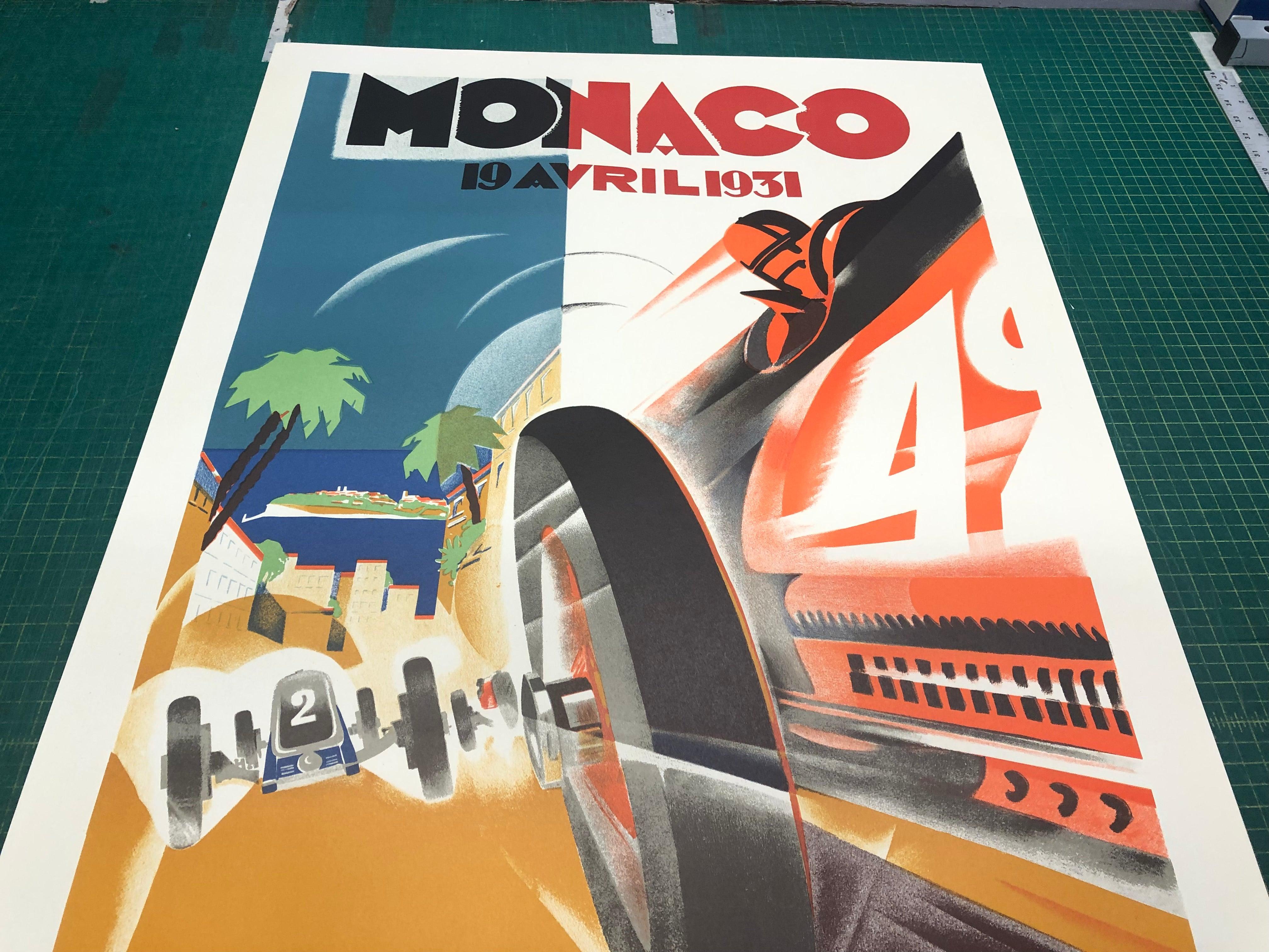 Robert Falcucci 'Monaco Grand Prix 1931' 1983- Lithograph For Sale 3