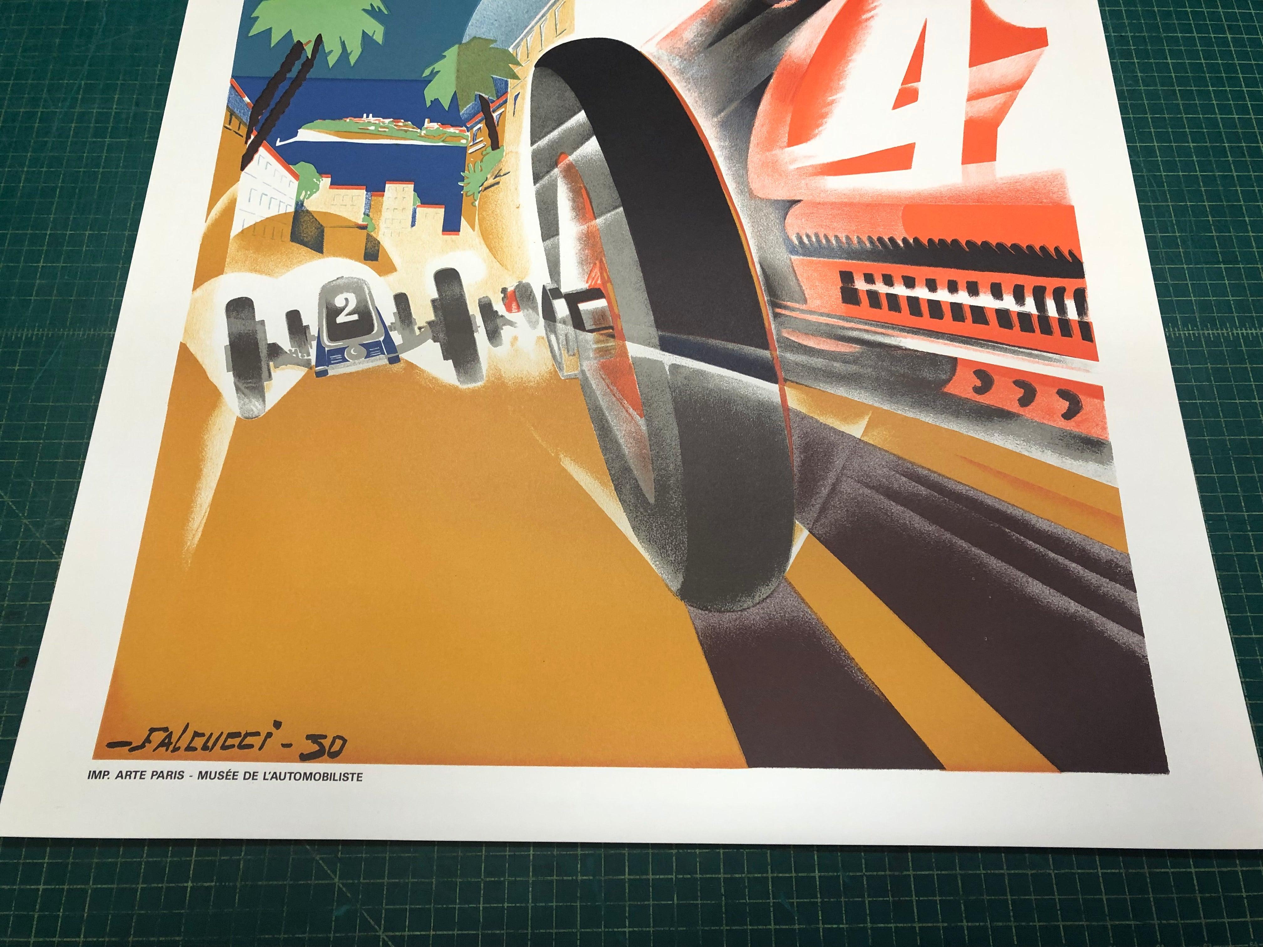 Robert Falcucci 'Monaco Grand Prix 1931' 1983- Lithograph For Sale 4