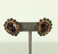 Robert Filigree Jeweled Earrings