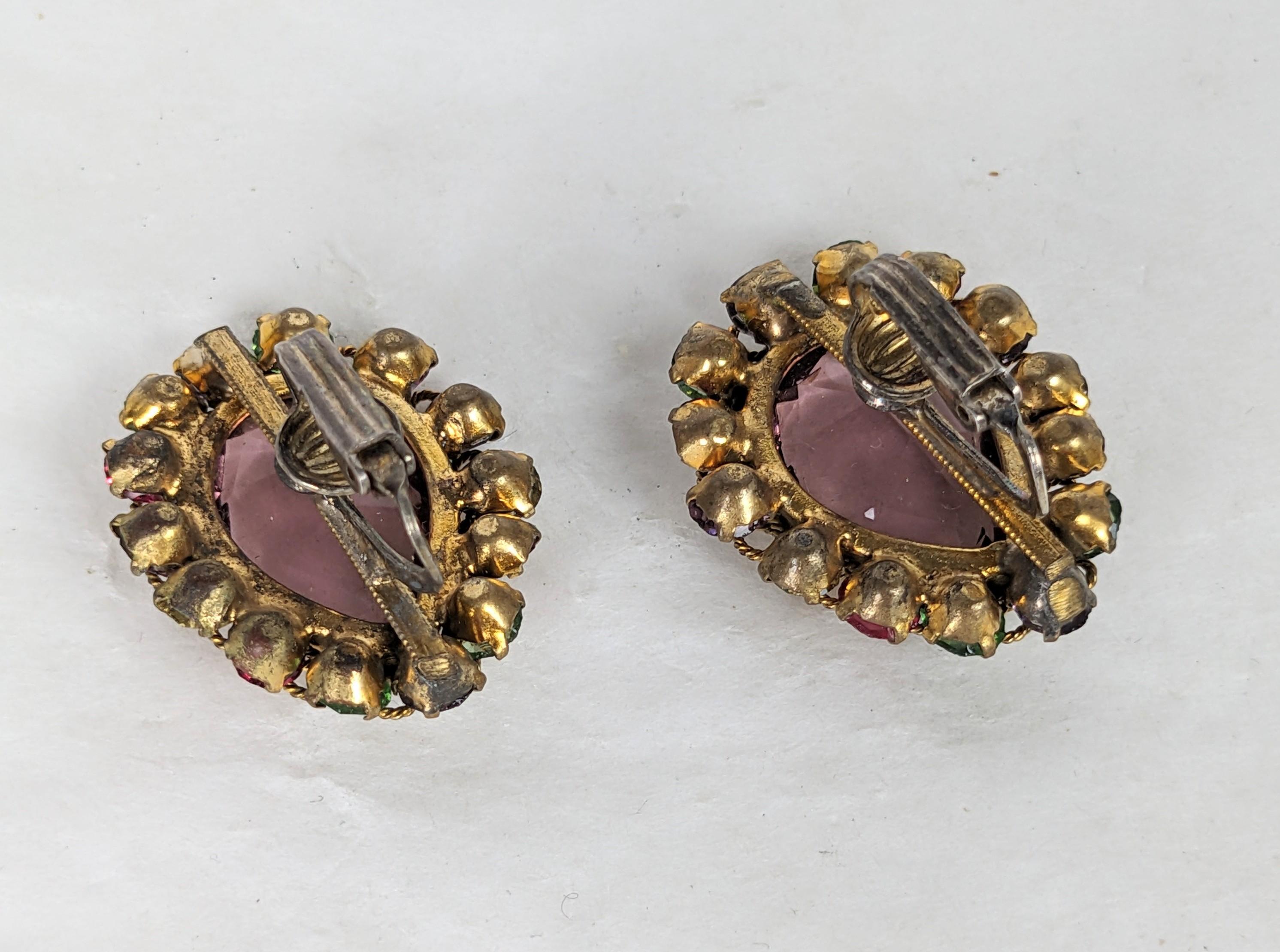 Women's Robert Filigree Jeweled Earrings For Sale