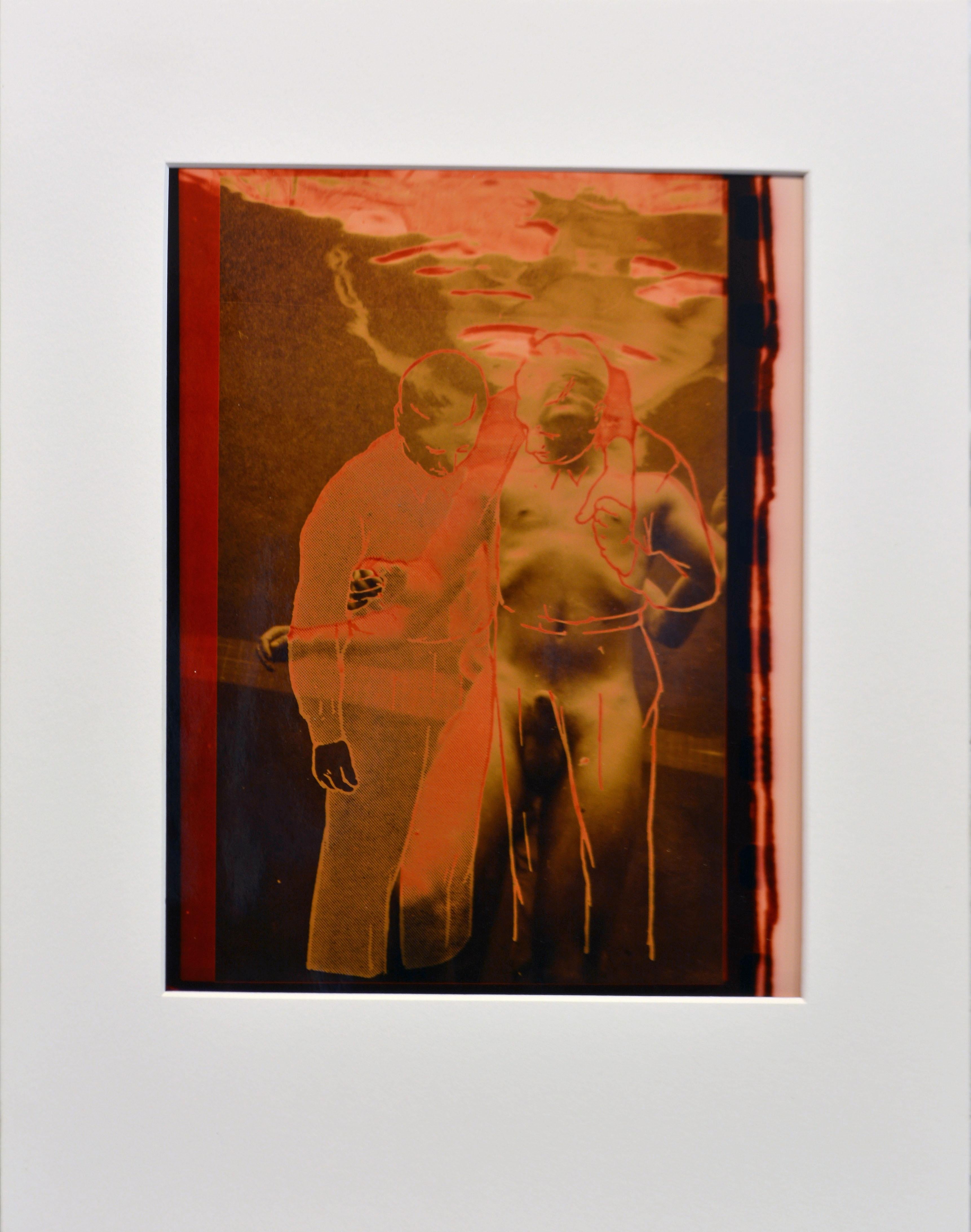 Robert Flynt (American b. 1965)
'Untitled' Homoerotic composition.
Signed and dated 1992 verso.
Chromogenic print. Full margins. Image: 7.5 x 9.25 in / 18.5 x 23 cm. Mat: 11 x 14 in / 28 x 37 cm.

Robert Flynt is a highly accomplished