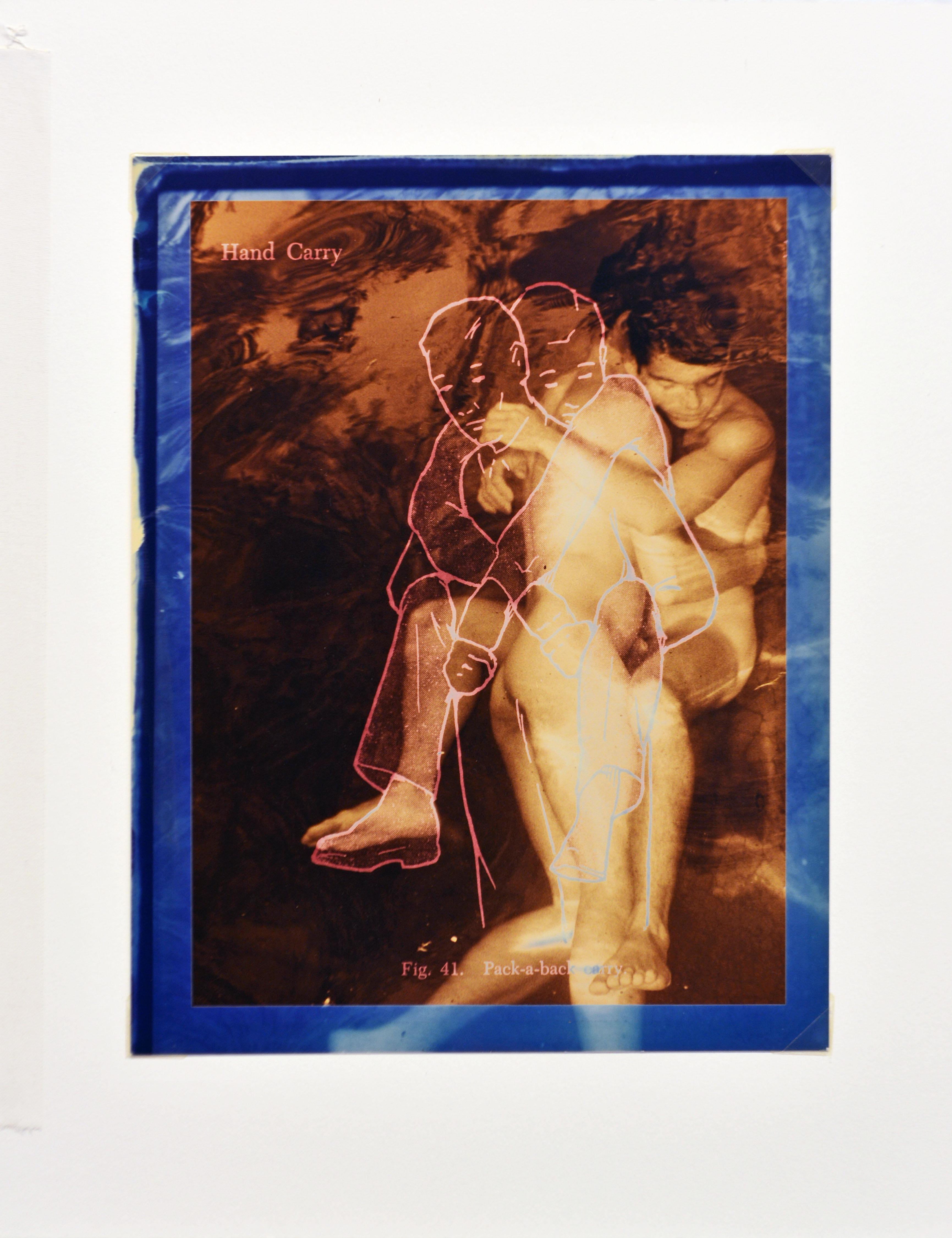 Modern Robert Flynt 'Untitled' Homoerotic Composition, Signed, Dated Chromogenic Print