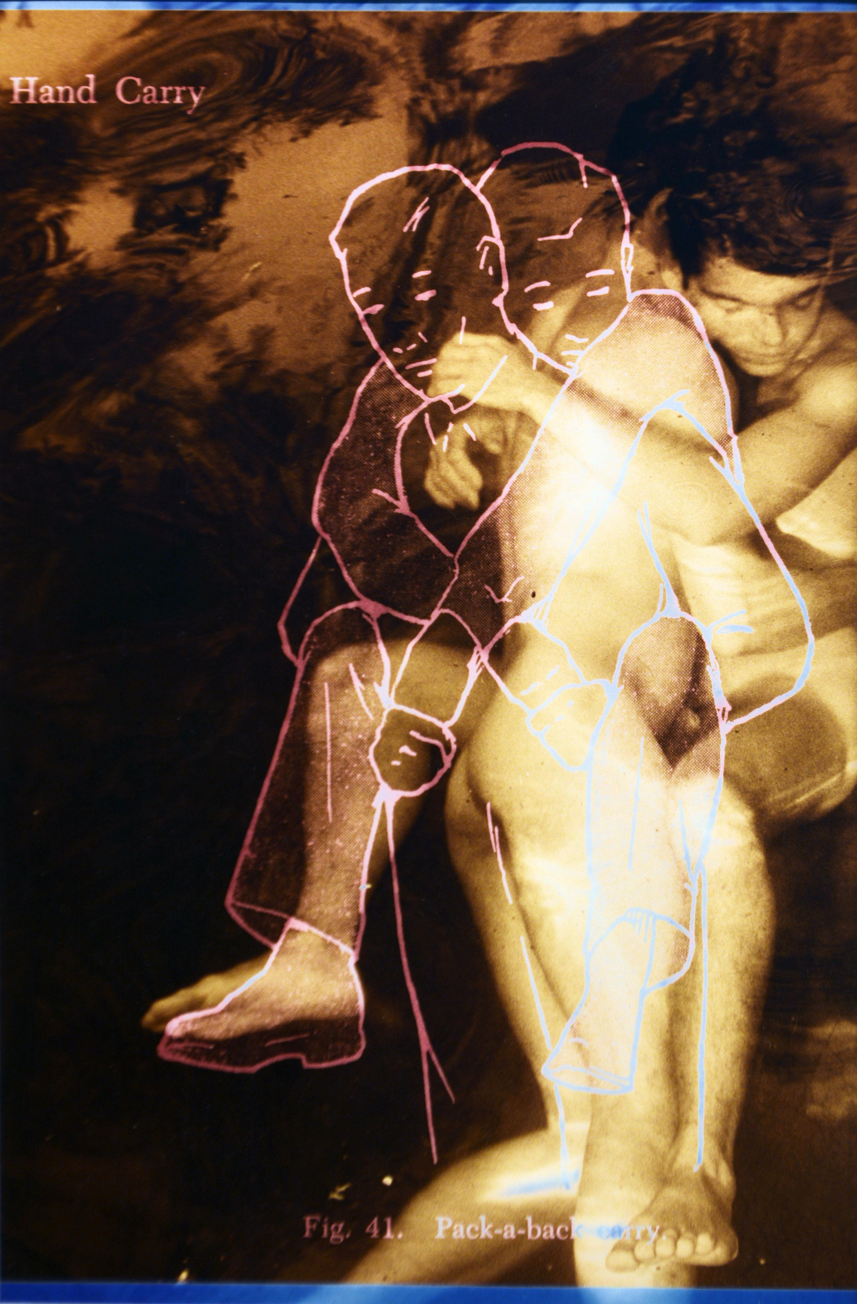 Robert Flynt 'Untitled' Homoerotic Composition, Signed, Dated Chromogenic Print In Good Condition In Ft. Lauderdale, FL