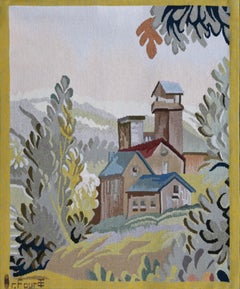 Robert Four Aubusson Tapestry – "Minoterie" by Sonia Prudhomme – 66Wx79H – 1674