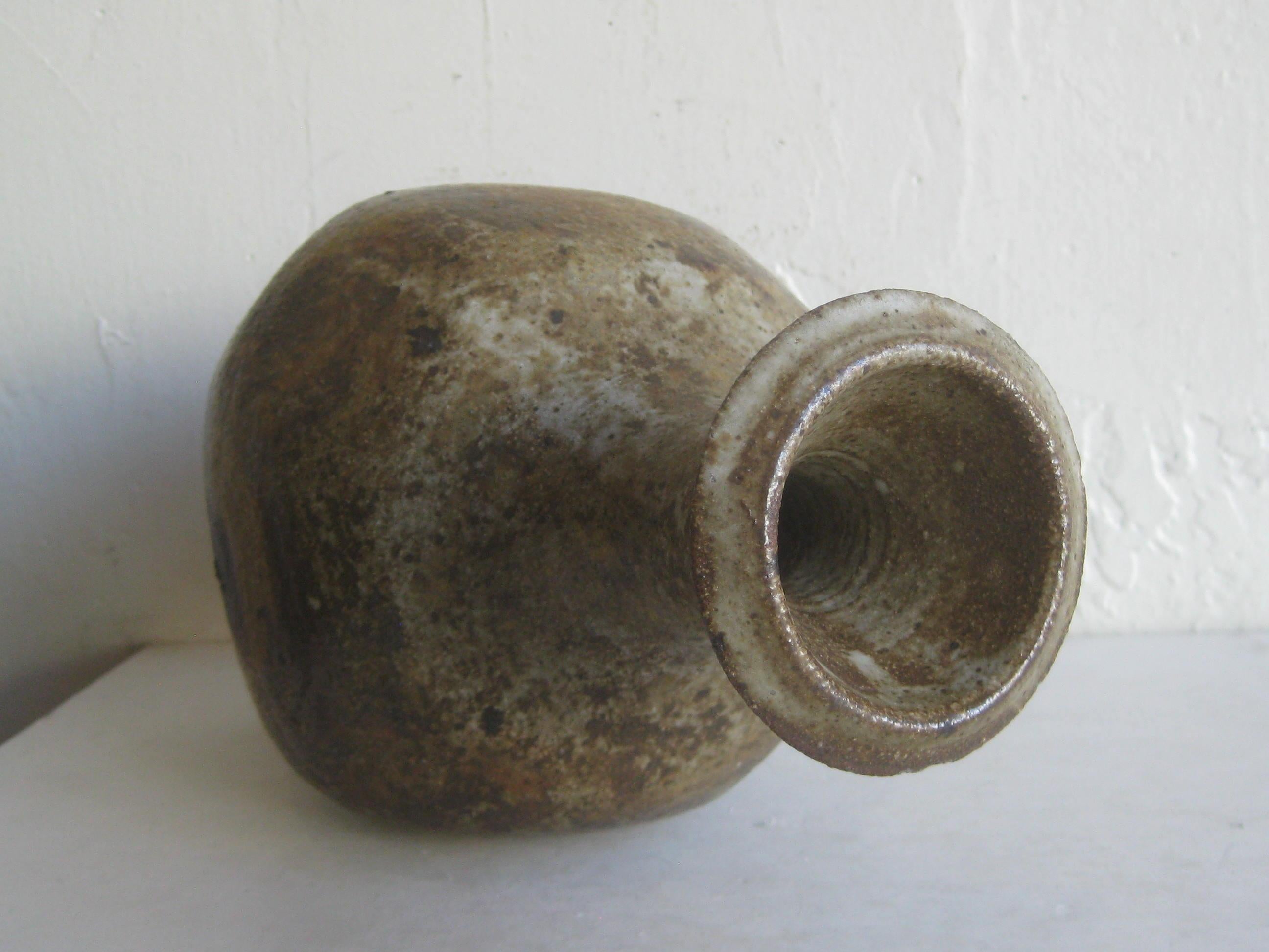 Robert Fournier British Studio Art Pottery Modernist Stoneware Vase Vessel Big For Sale 7