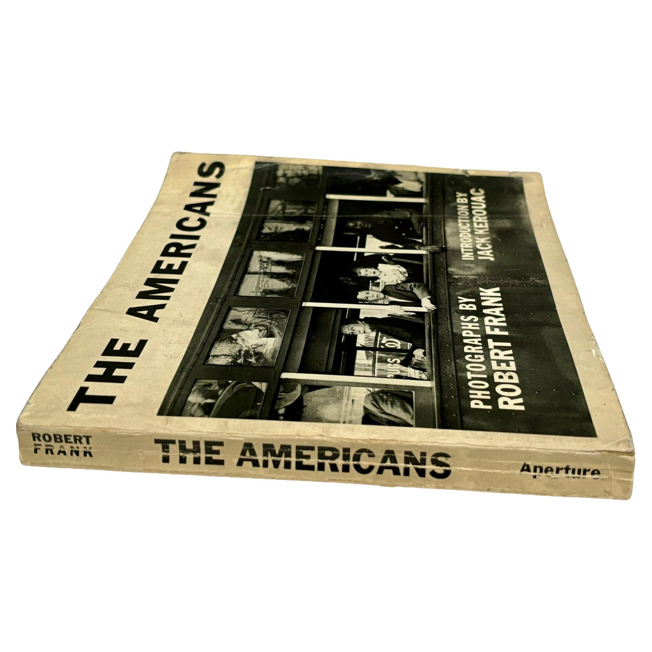 1968 MoMa edition of Robert Frank The Americans:

Cover: Fair overall vintage condition: minor creasing & age related wear. 
Interior: Good overall vintage condition.

Bibliographic Details:
Title: The Americans.
Introduction by Jack Kerouac. Second