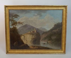 Robert Freebairn Welsh Snowdonia Landscape Painting, circa 1795