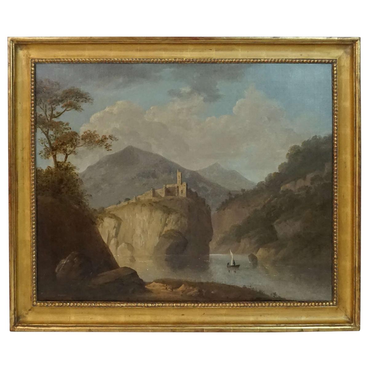Robert Freebairn Welsh Snowdonia Landscape Painting, circa 1795