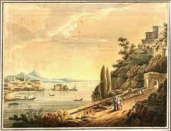 Veduta del Golfo di Napoli e del Vesuvio dei primi anni del XIX secolo