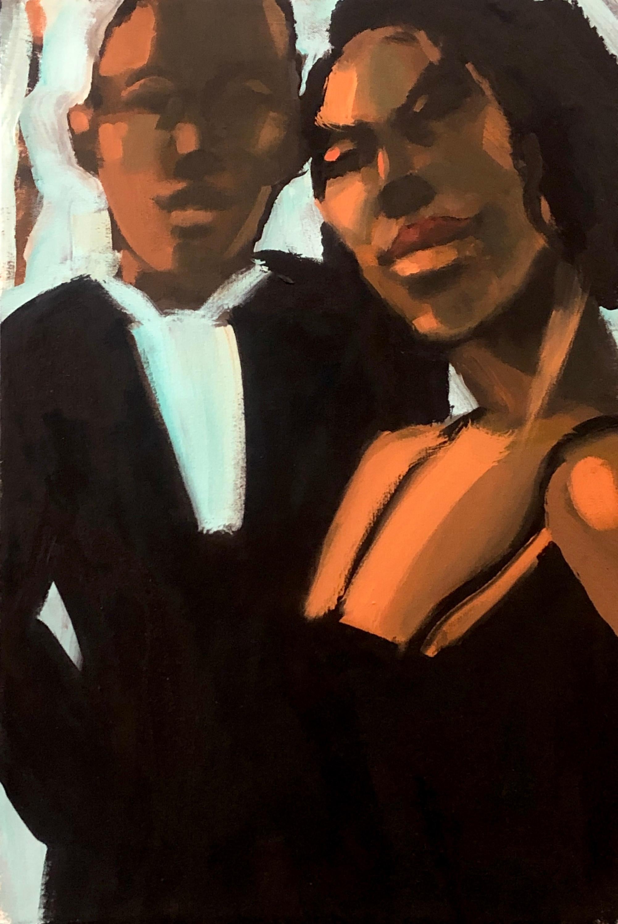 Figurative Painting de Robert Freeman - Parejas