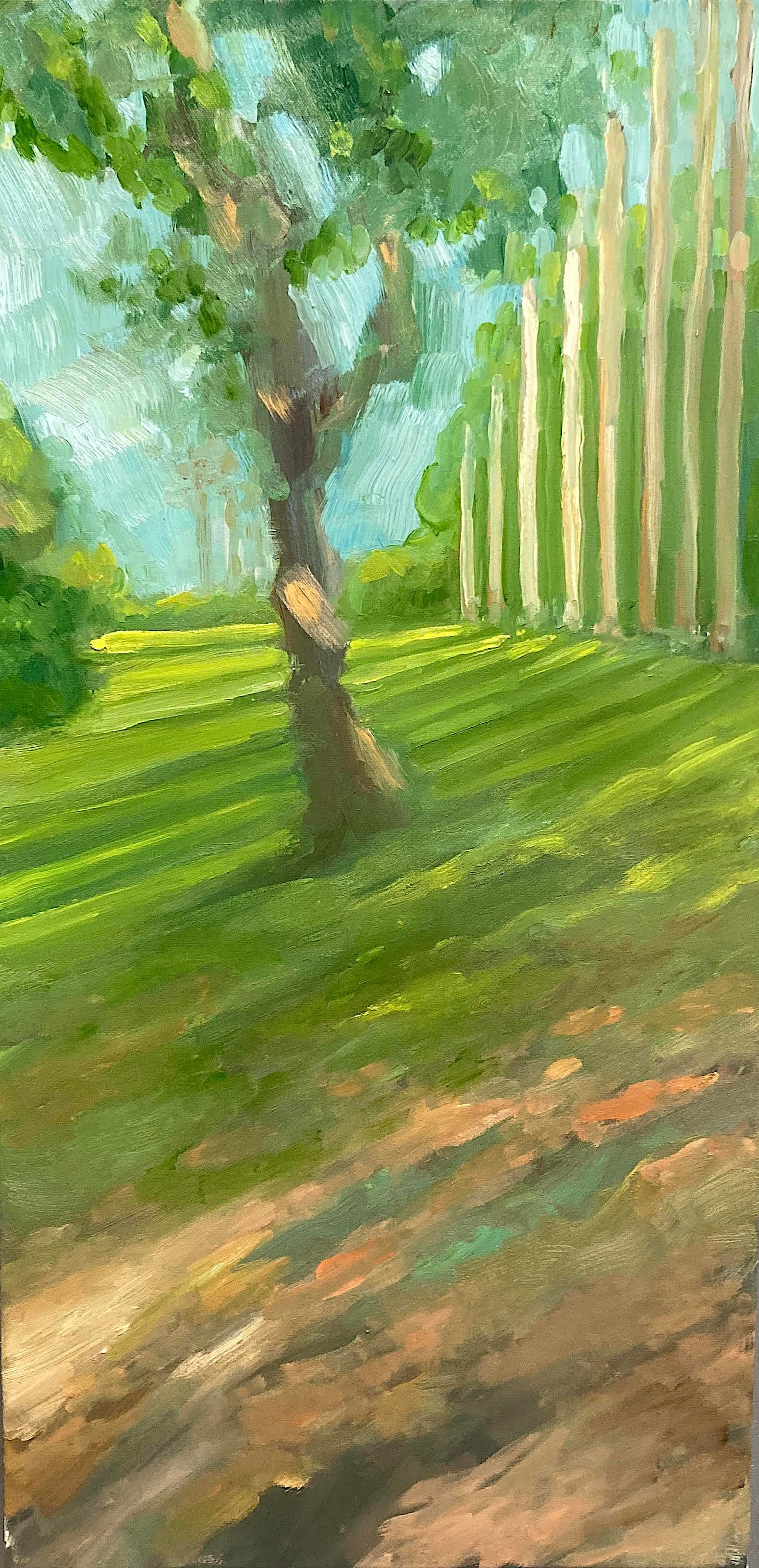 Robert Freeman Landscape Painting - Green Shadows