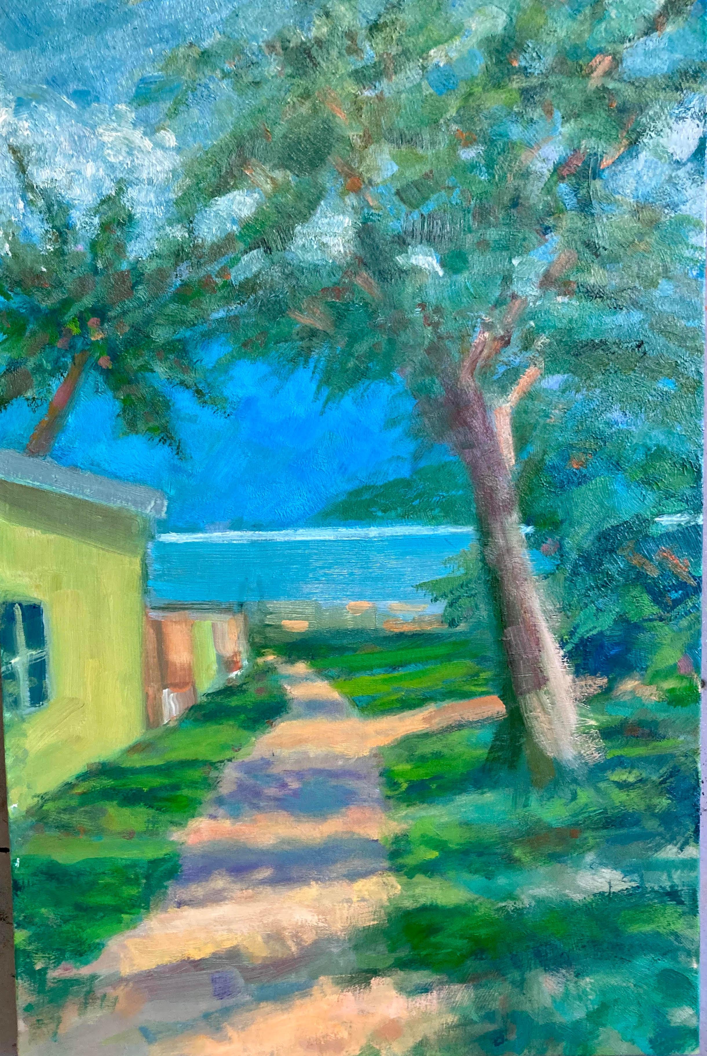 Robert Freeman Landscape Painting - Waterway