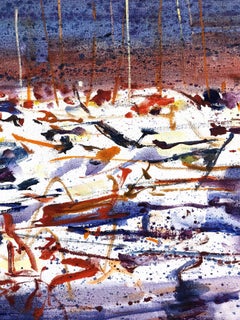 Large Abstract Boats at the Harbor