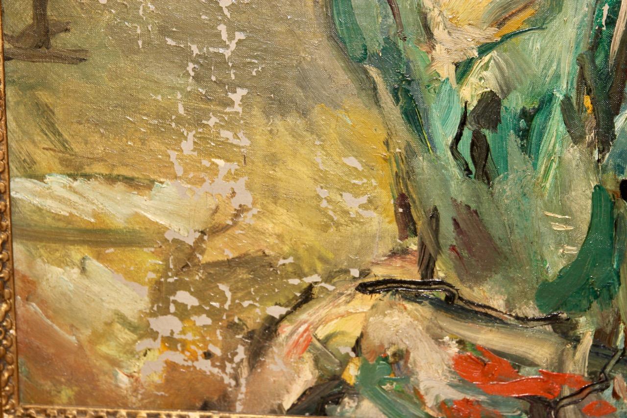 Robert Friedrich Karl Scholtz. Ritratto di una giovane donna. 1928. Olio su tela. in vendita 7