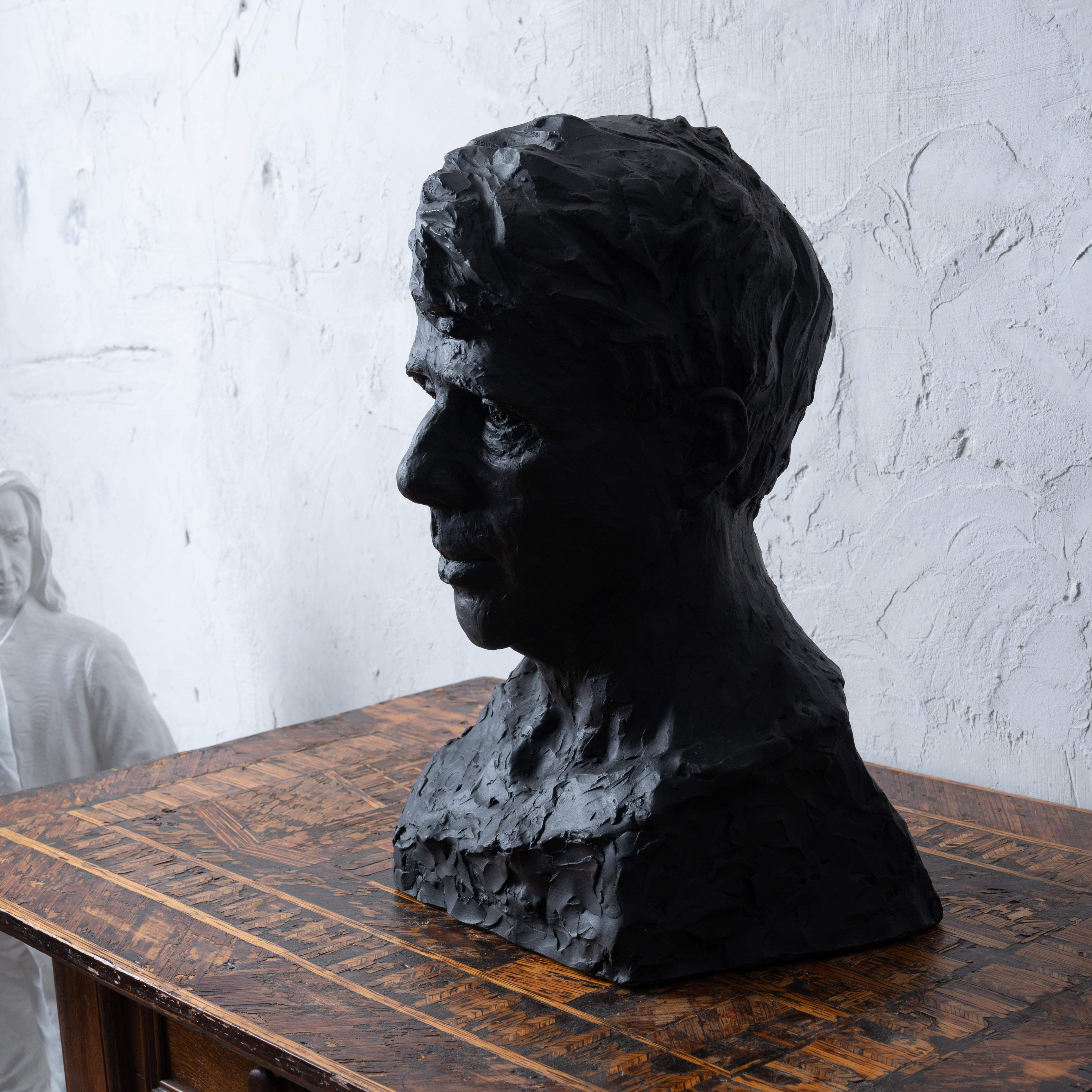 Modern Robert Frost Bust by Florence Fiore, c.1930s For Sale