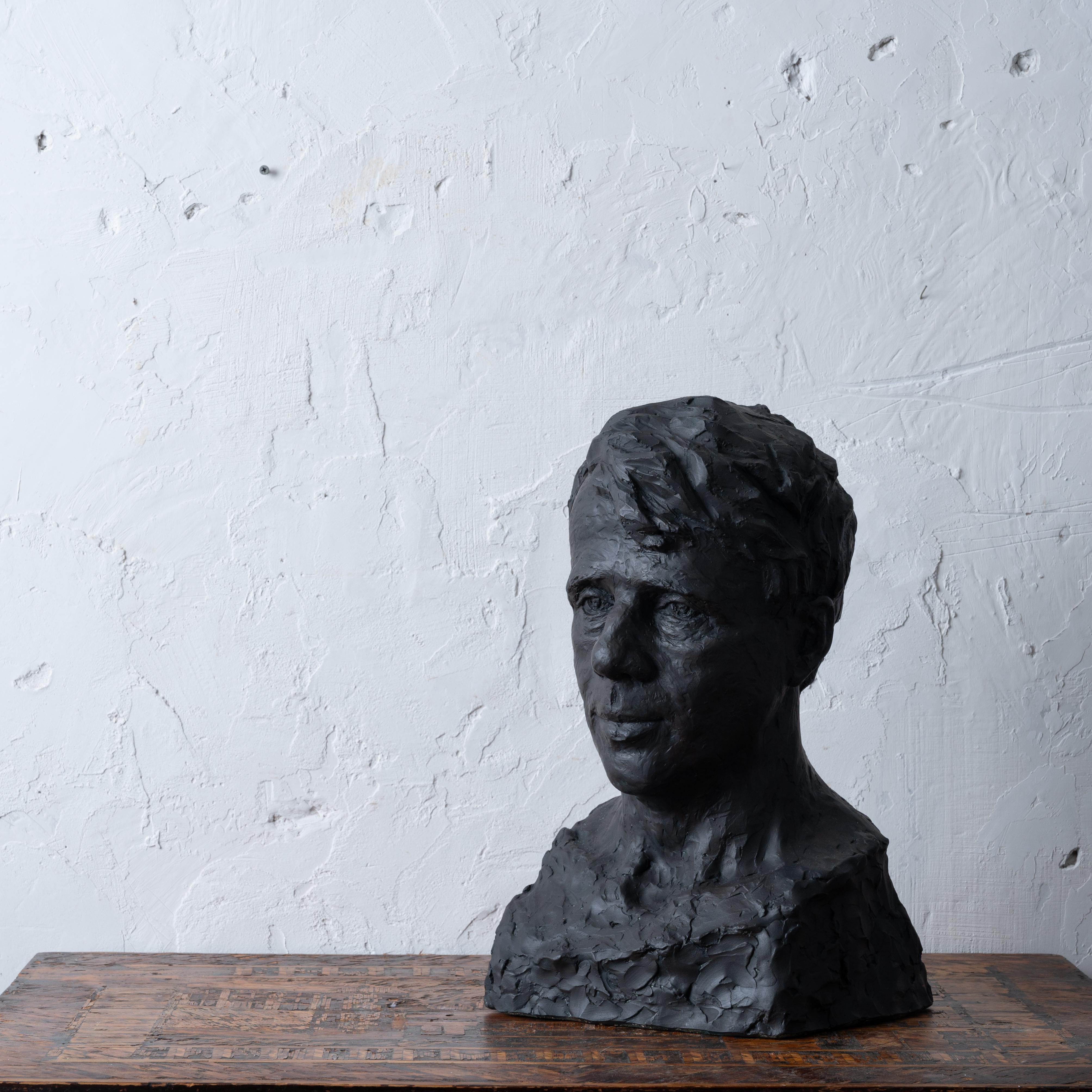American Robert Frost Bust by Florence Fiore, c.1930s For Sale