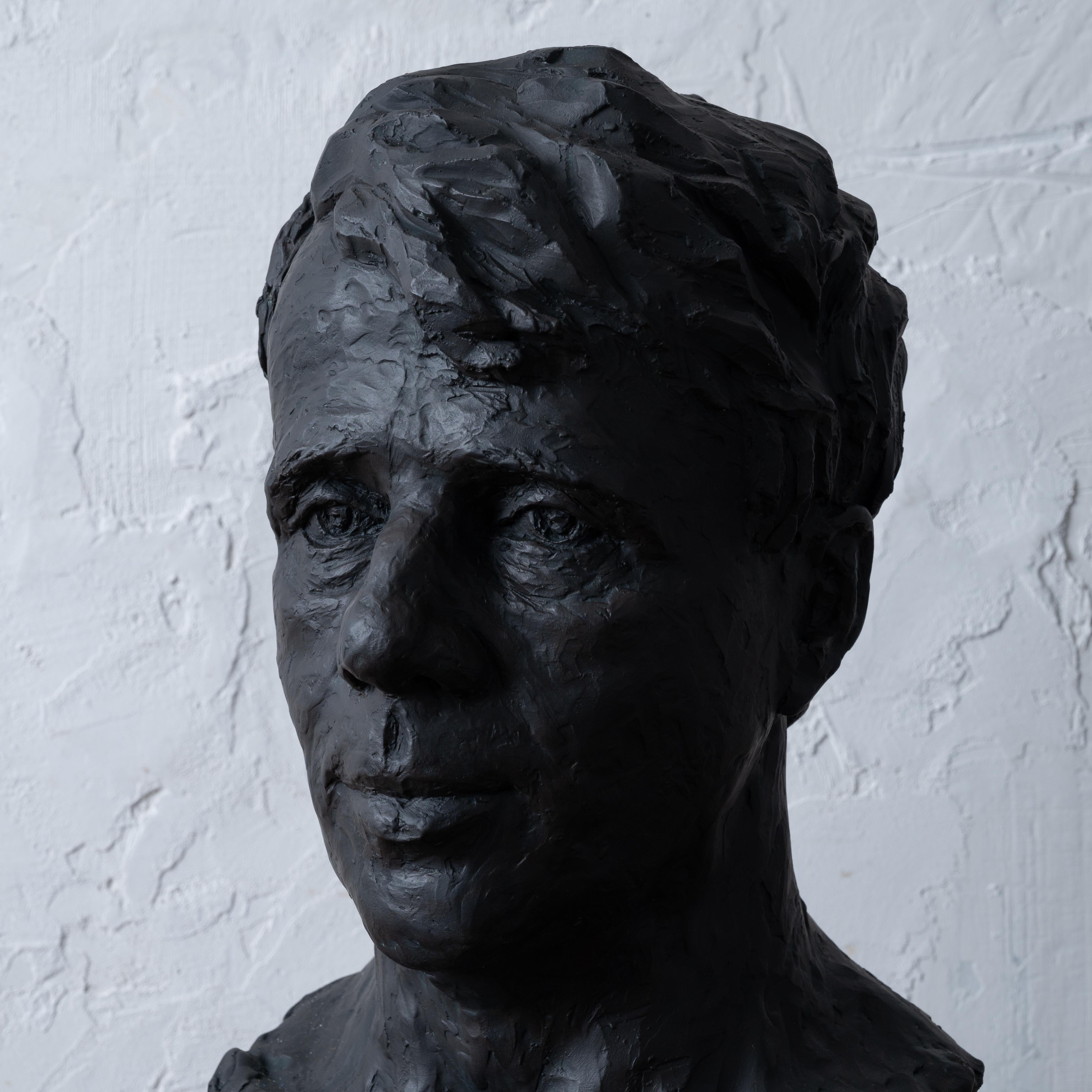 Robert Frost Bust by Florence Fiore, c.1930s For Sale 1