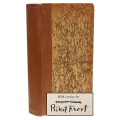 'Robert Frost', Memoirs of the Notorious Stephen Burroughs, Signed by FROST