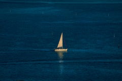 Velero al atardecer