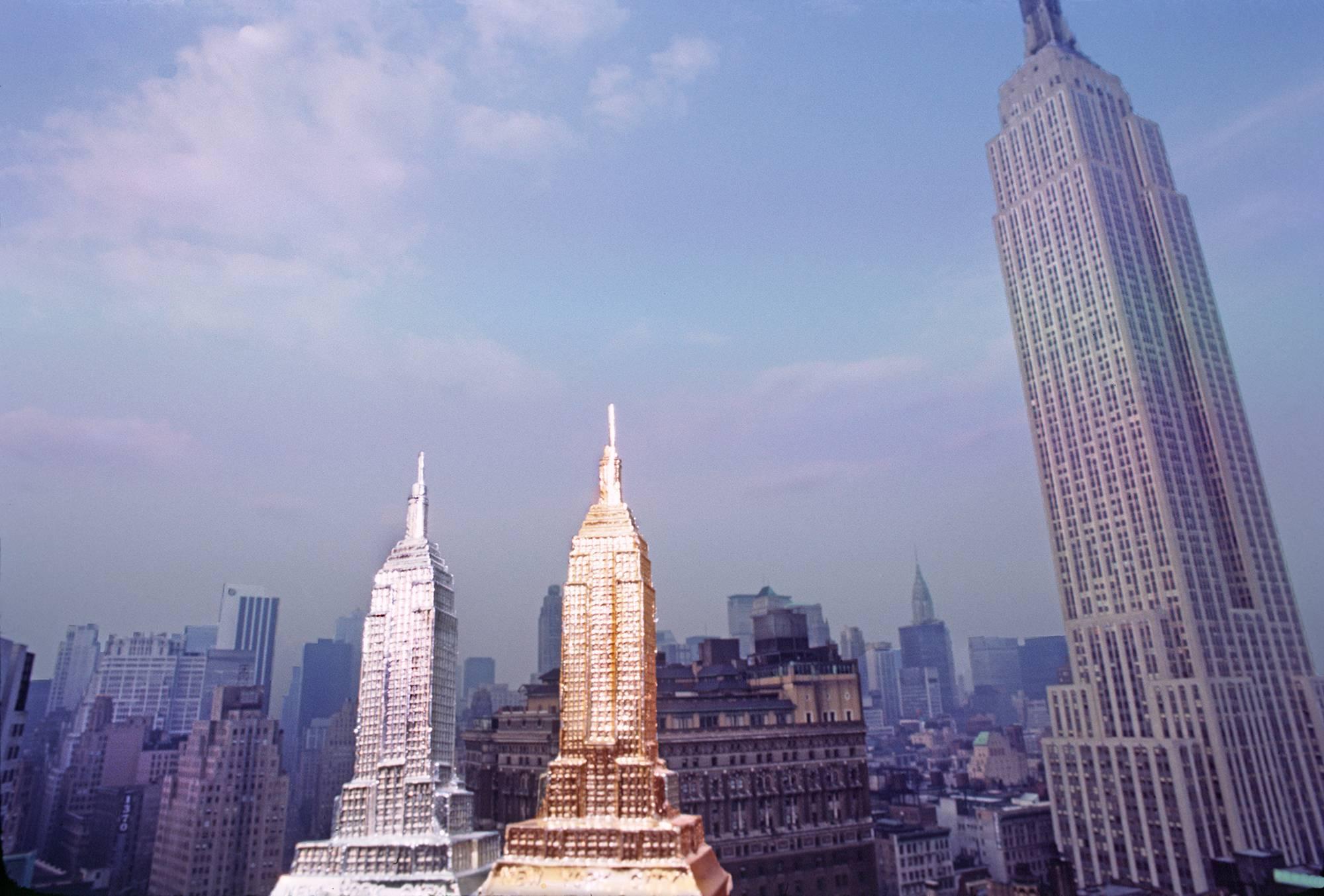 Robert Funk Color Photograph - Three Empire State Buildings
