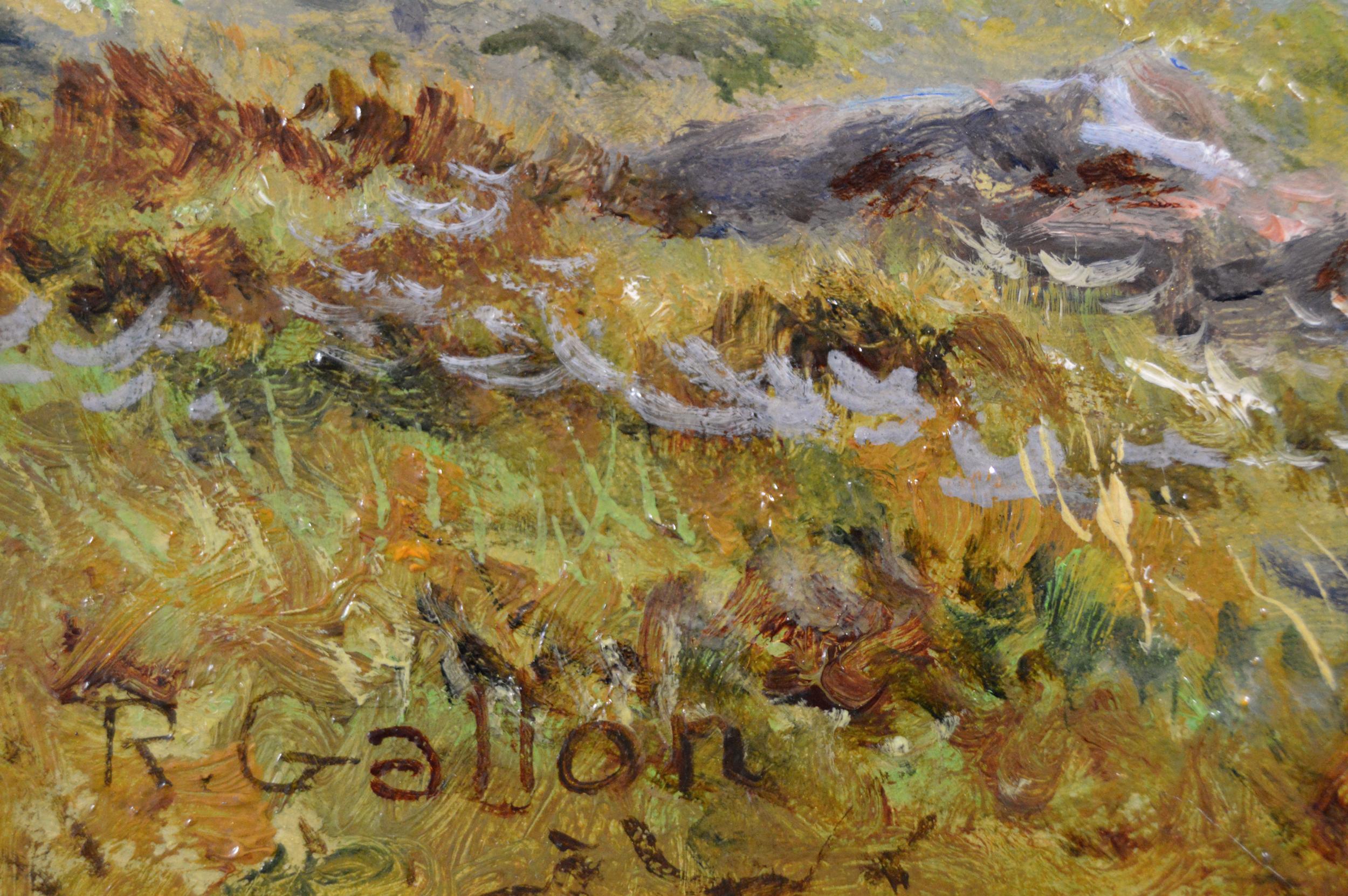 19th Century pair of landscape oil paintings of Loch Katrine & Brill, Bucks  4
