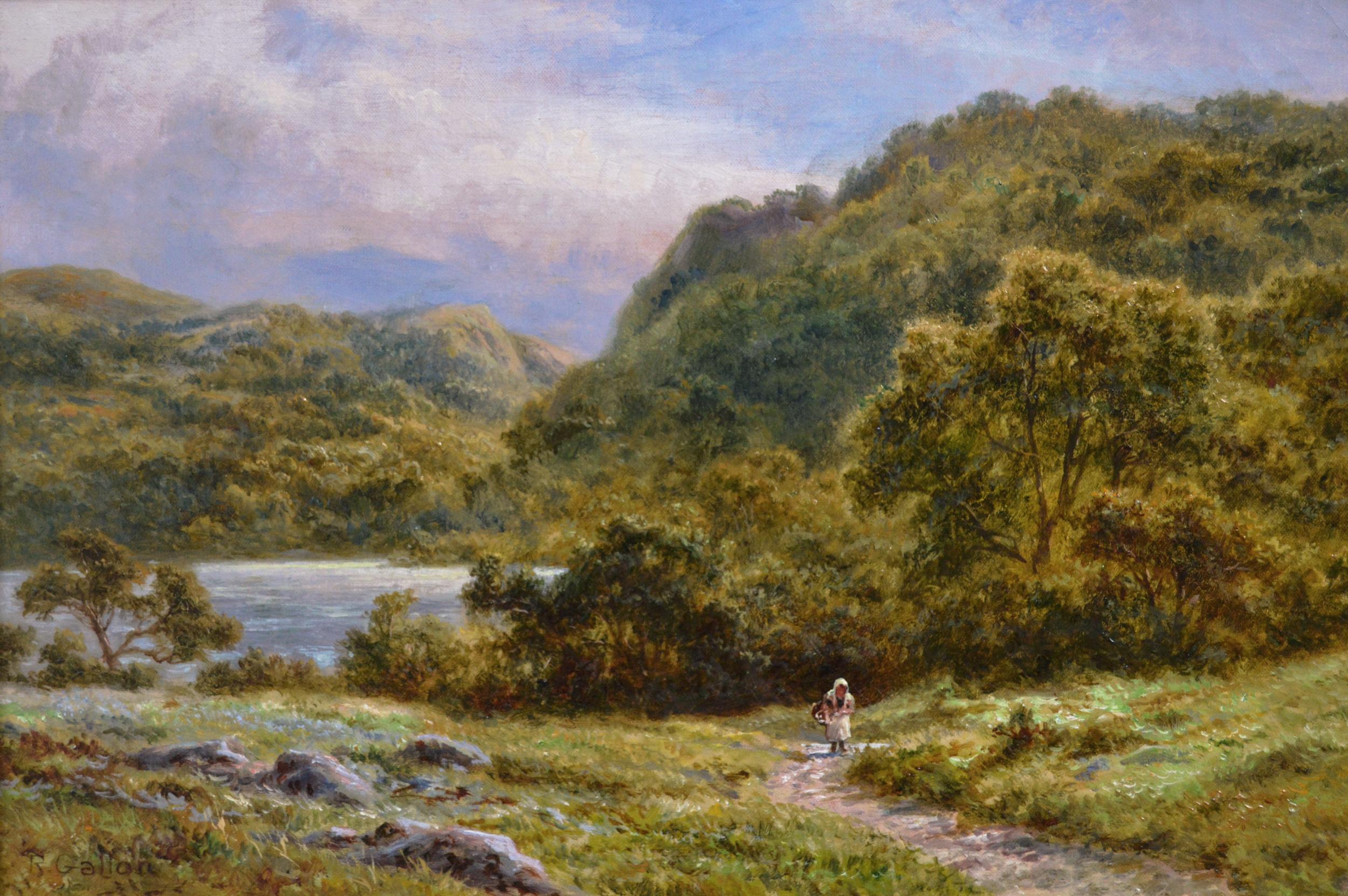 **PLEASE NOTE: EACH PAINTING INCLUDING THE FRAME MEASURES 20.5 INCHES x 26.5 INCHES**

Robert Gallon
British, (1845-1925)
A Glimpse of Loch Katrine & West Brill, Buckinghamshire
Oil on canvas, pair, both signed & inscribed in pencil to stretcher