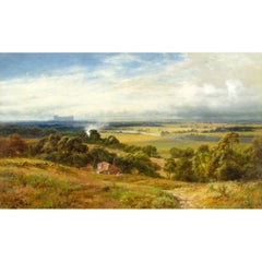 Berkshire Landscape With Windsor Castle In The Distance, 19th-Century Landscape