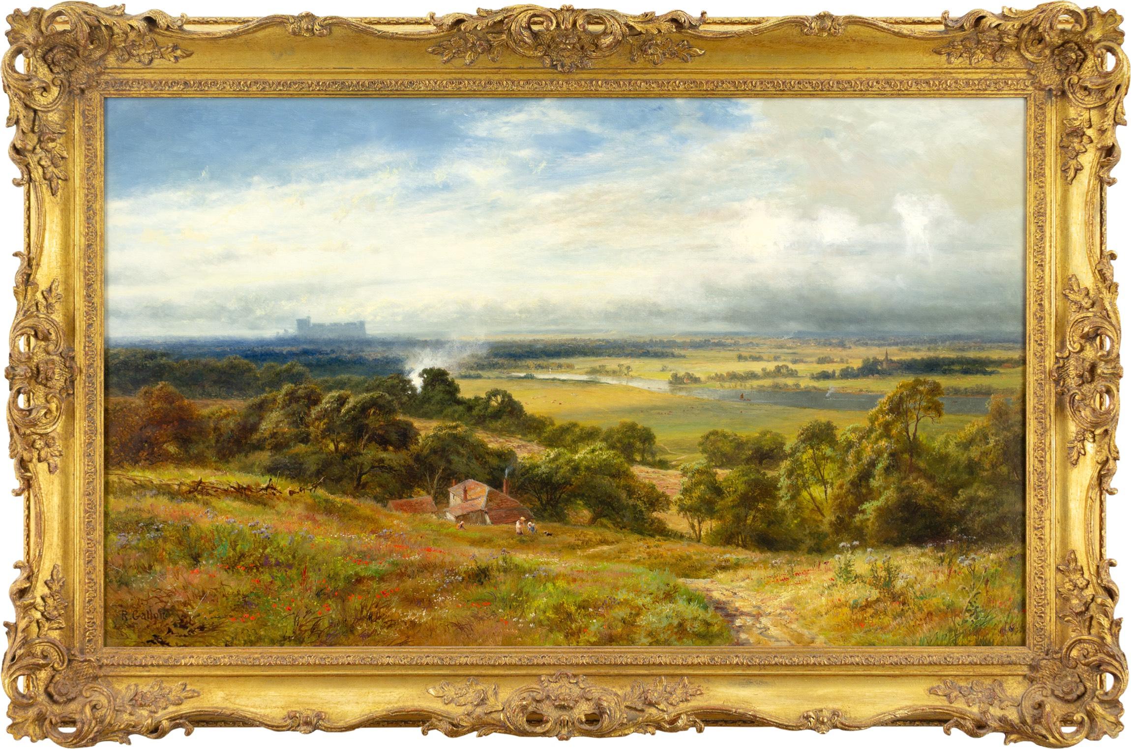Berkshire Landscape With Windsor Castle In The Distance, 19th-Century Landscape