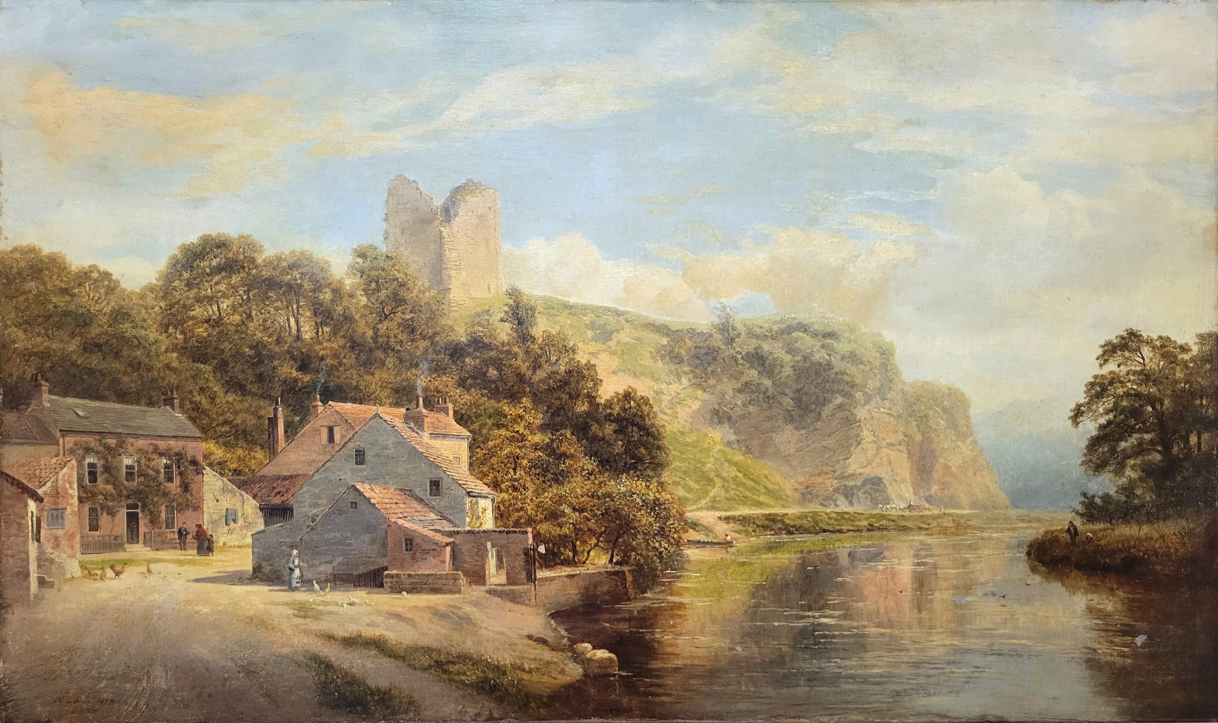 Knaresborough Castle on the River Nidd, England /// Robert Gallon Oil Painting
