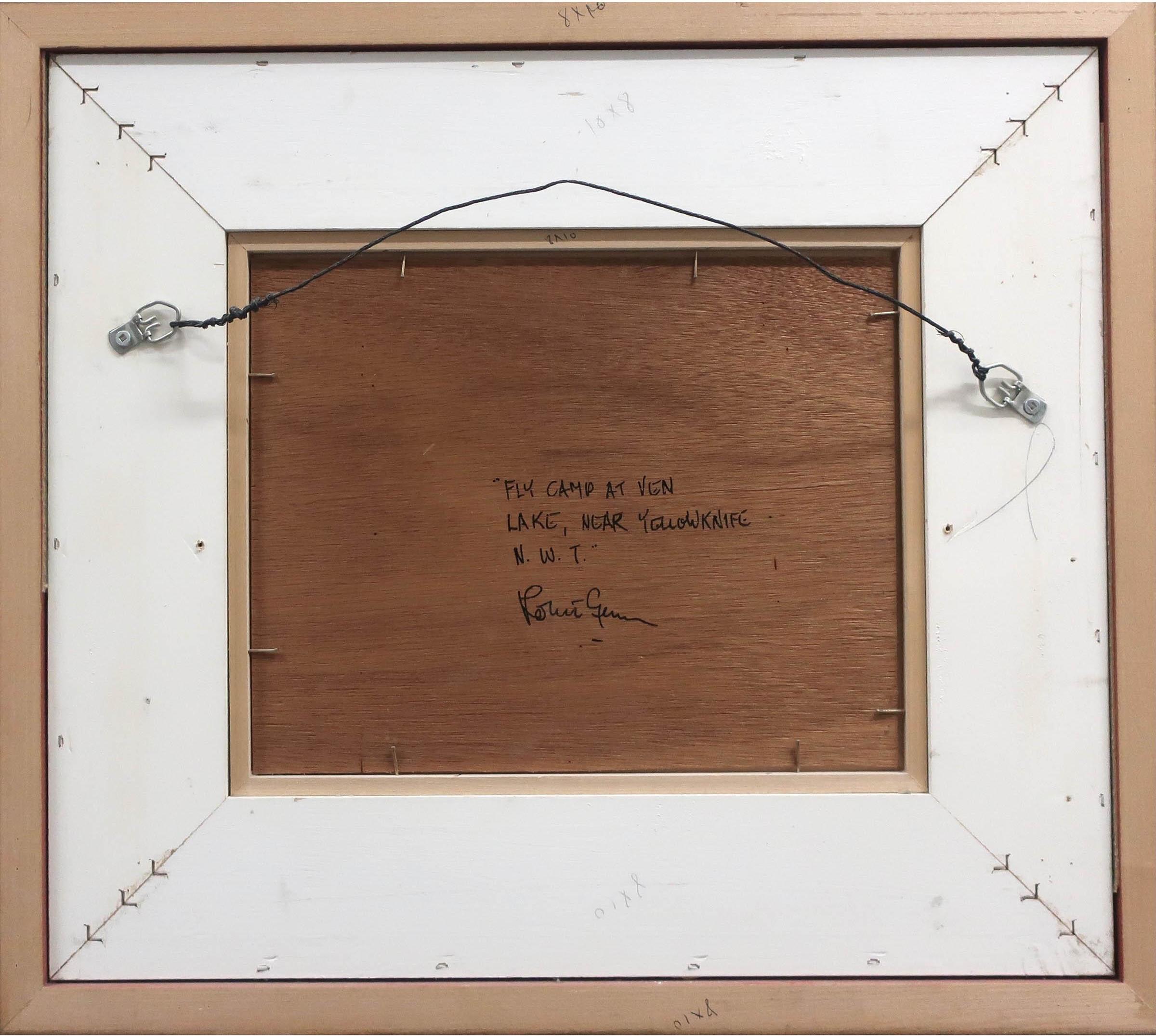 Robert Genn, 1936-2014, canadiense
Cerca de Yellowknife
Óleo sobre tabla
8 x 10 pulg.
firmado abajo a la derecha
firmado, titulado y fechado en el verso

enmarcado