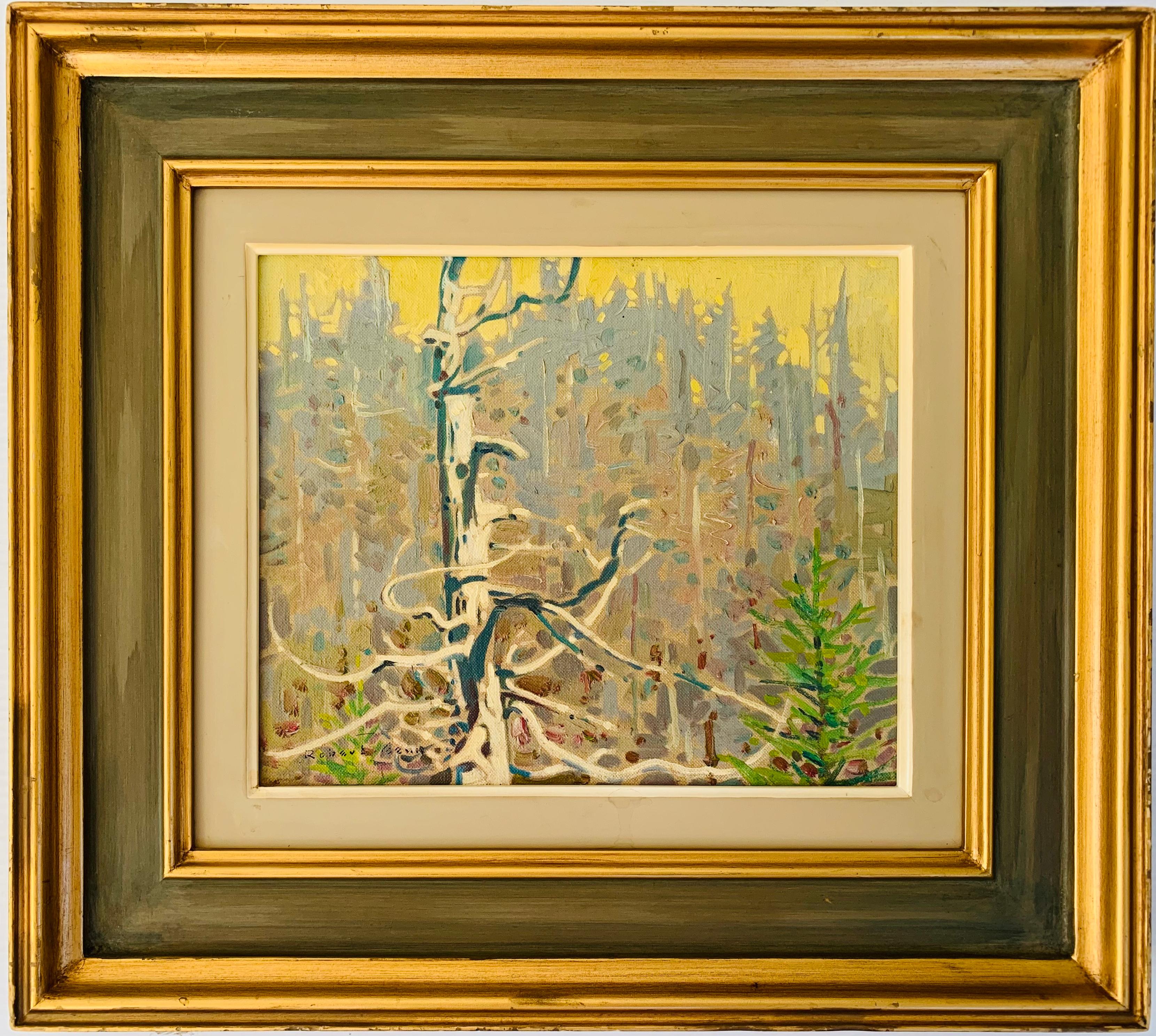 Tree on a hill - Painting by Robert Genn