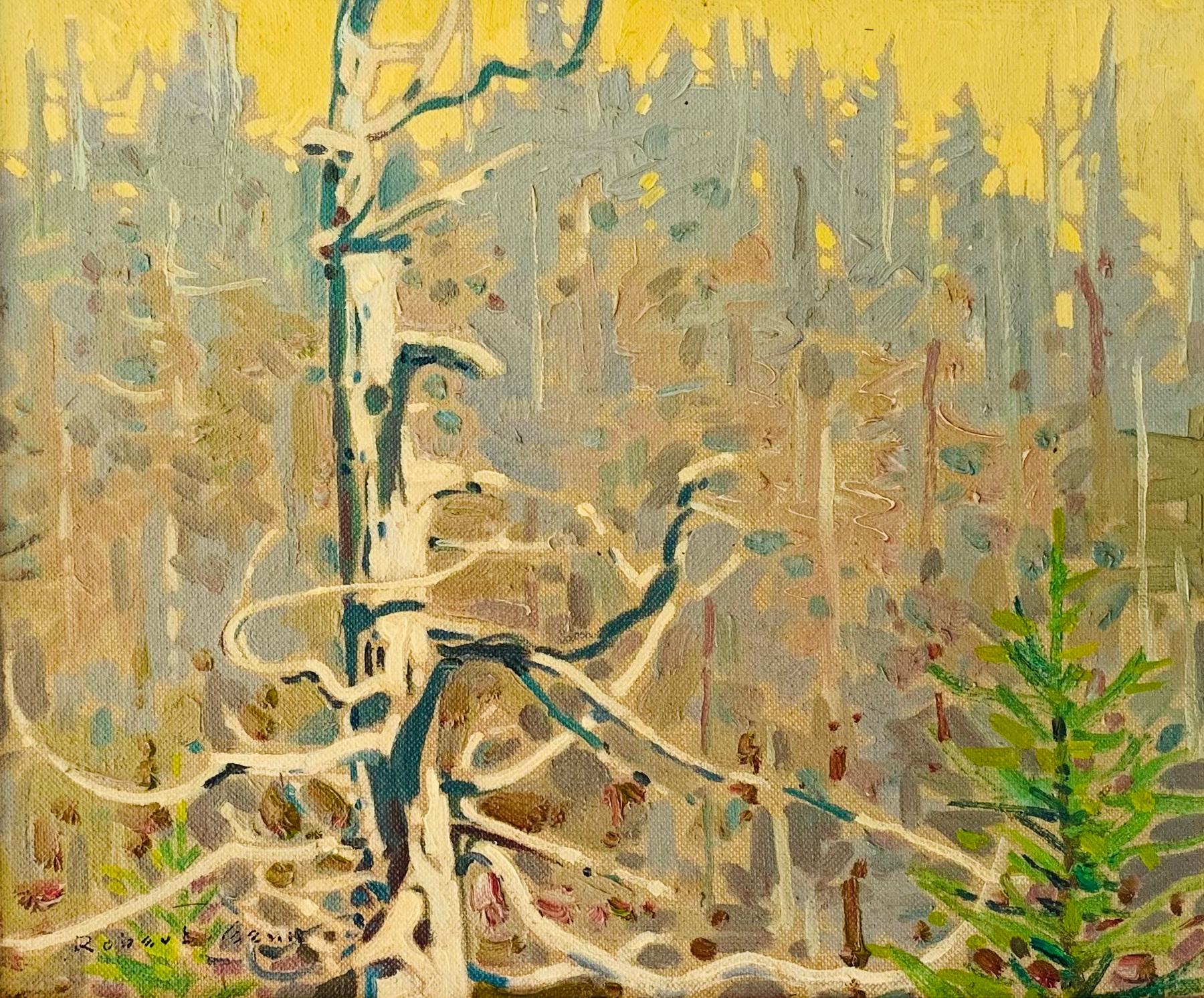Robert Genn Landscape Painting - Tree on a hill