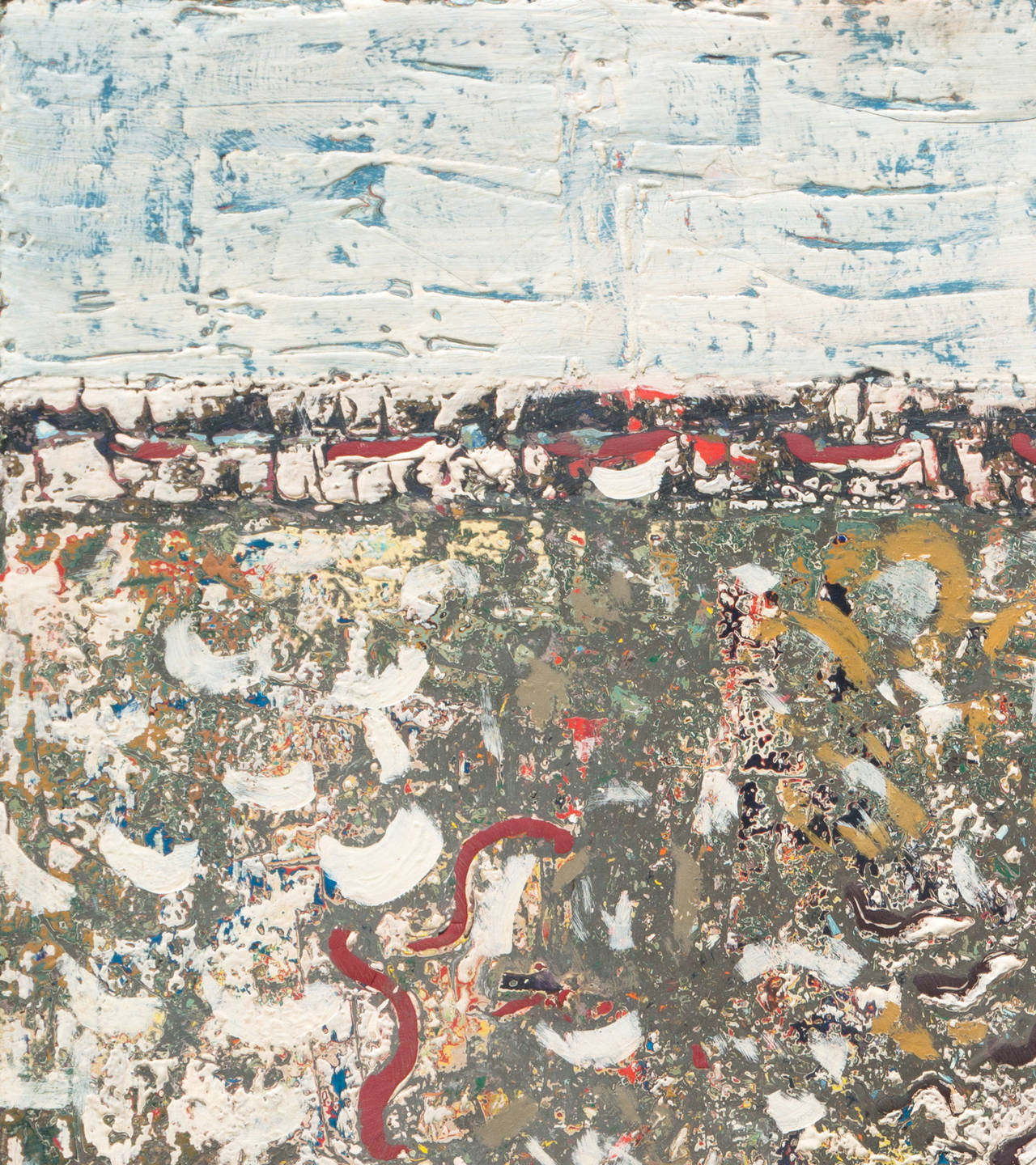 'Paesaggio invernale', San Francisco Bay Area Abstraction, Wayne Thiebaud - Painting di Robert George Gilberg